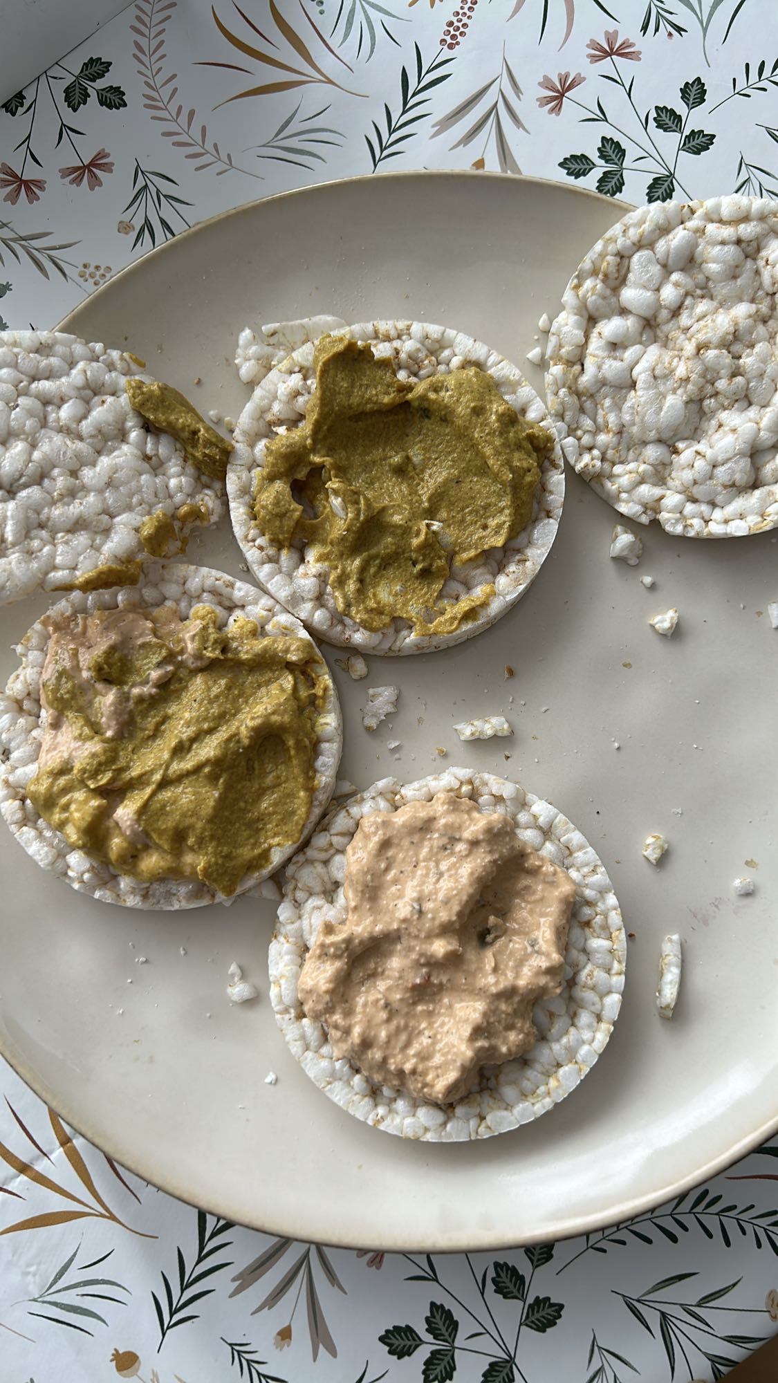 tortitas de arroz con untables