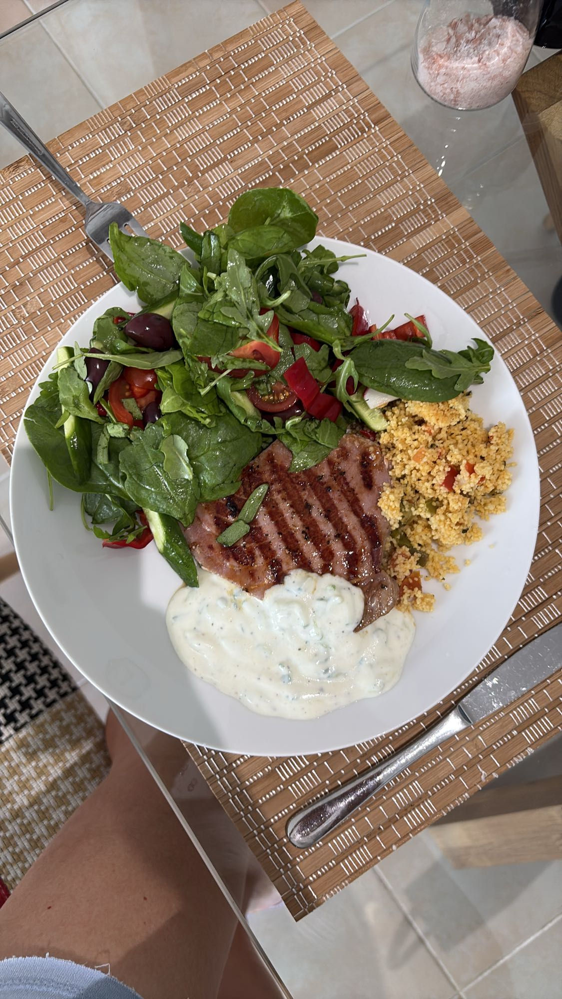 Grilled Tuna Salad Plate