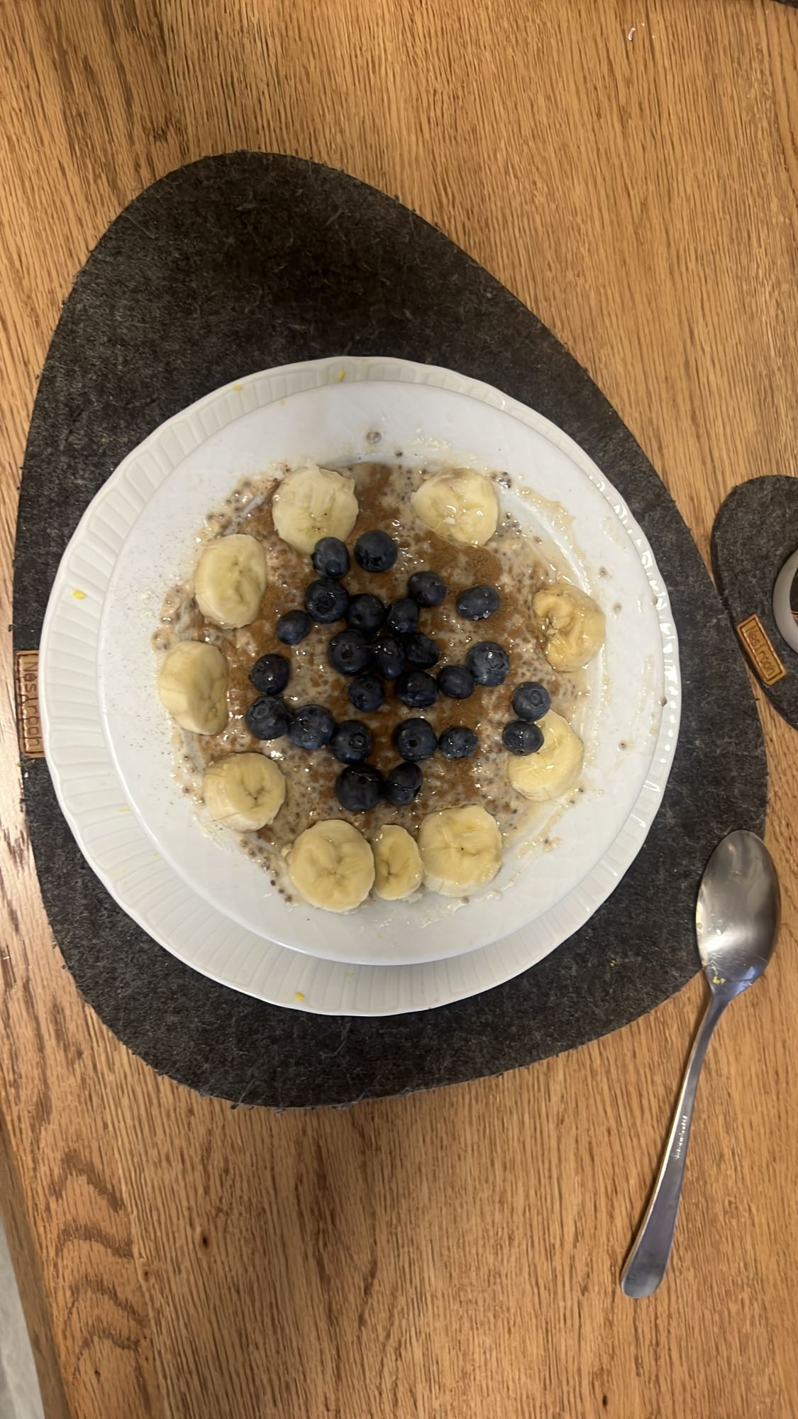Porridge con frutta