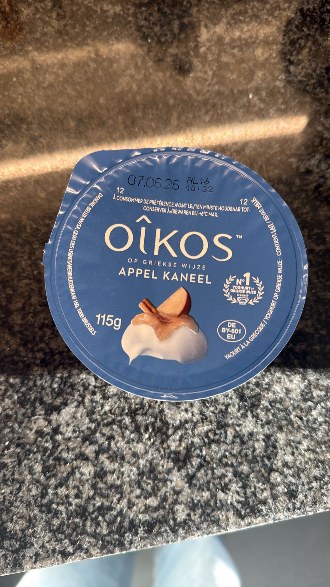 Griekse yoghurt appel