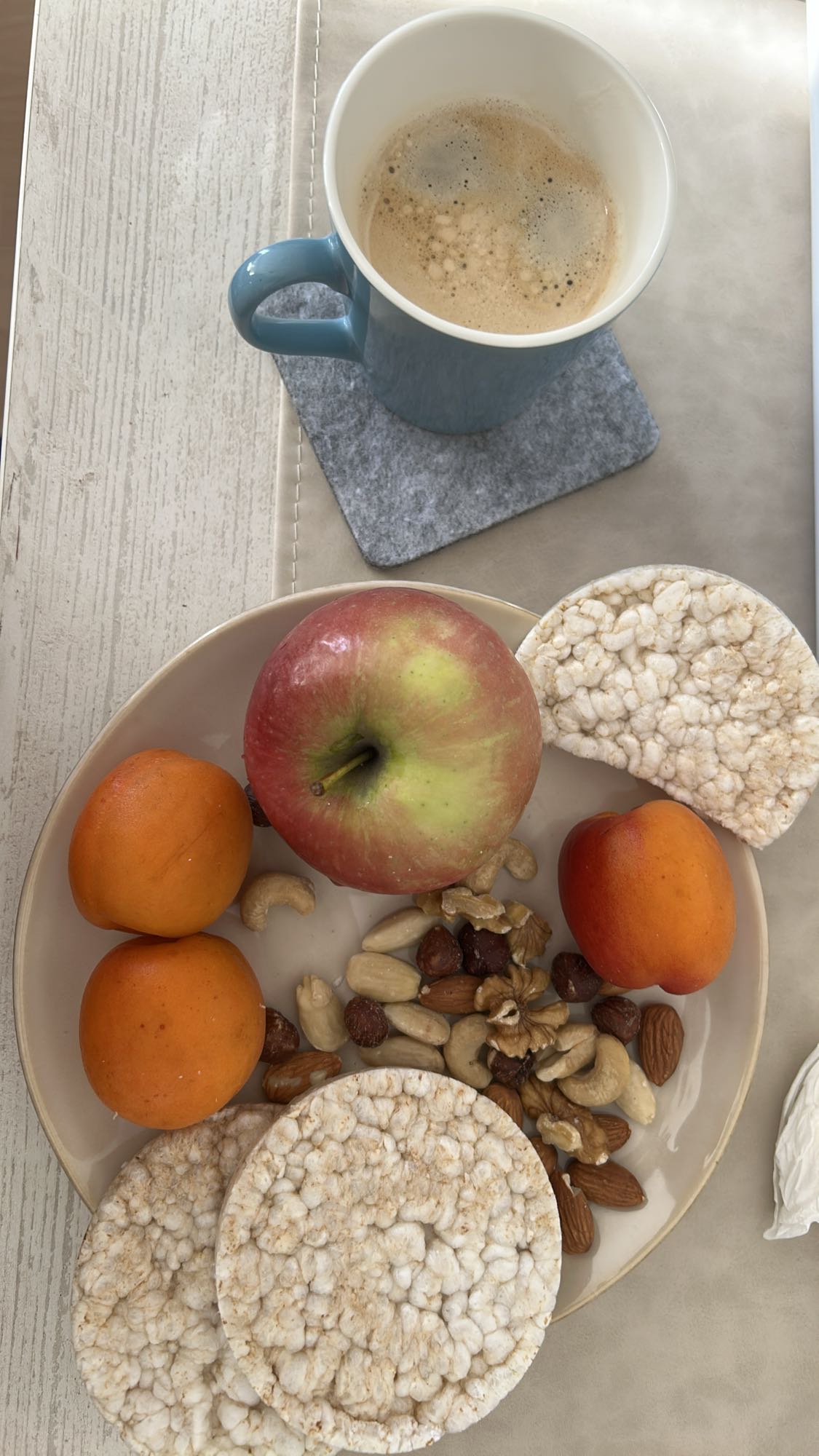 colación con café