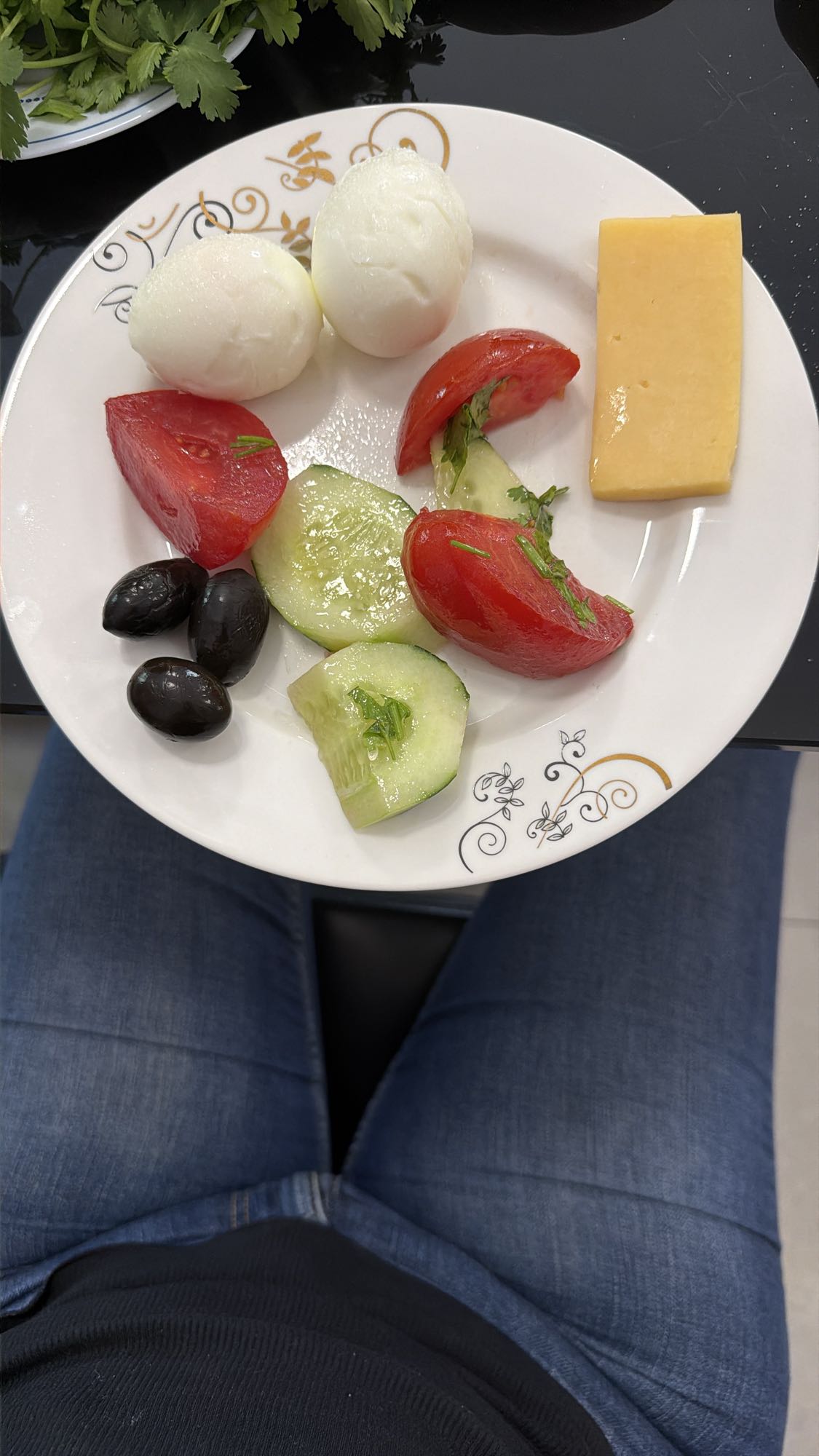 Egg Cheese Salad Plate
