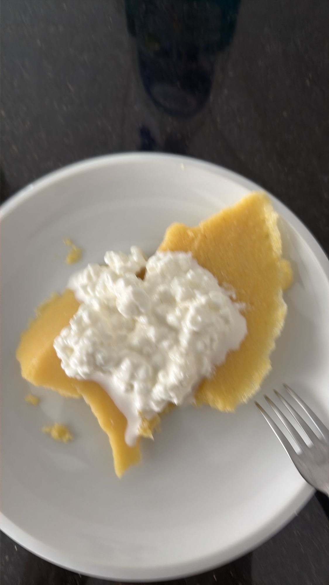 Polenta mit Hüttenkäse