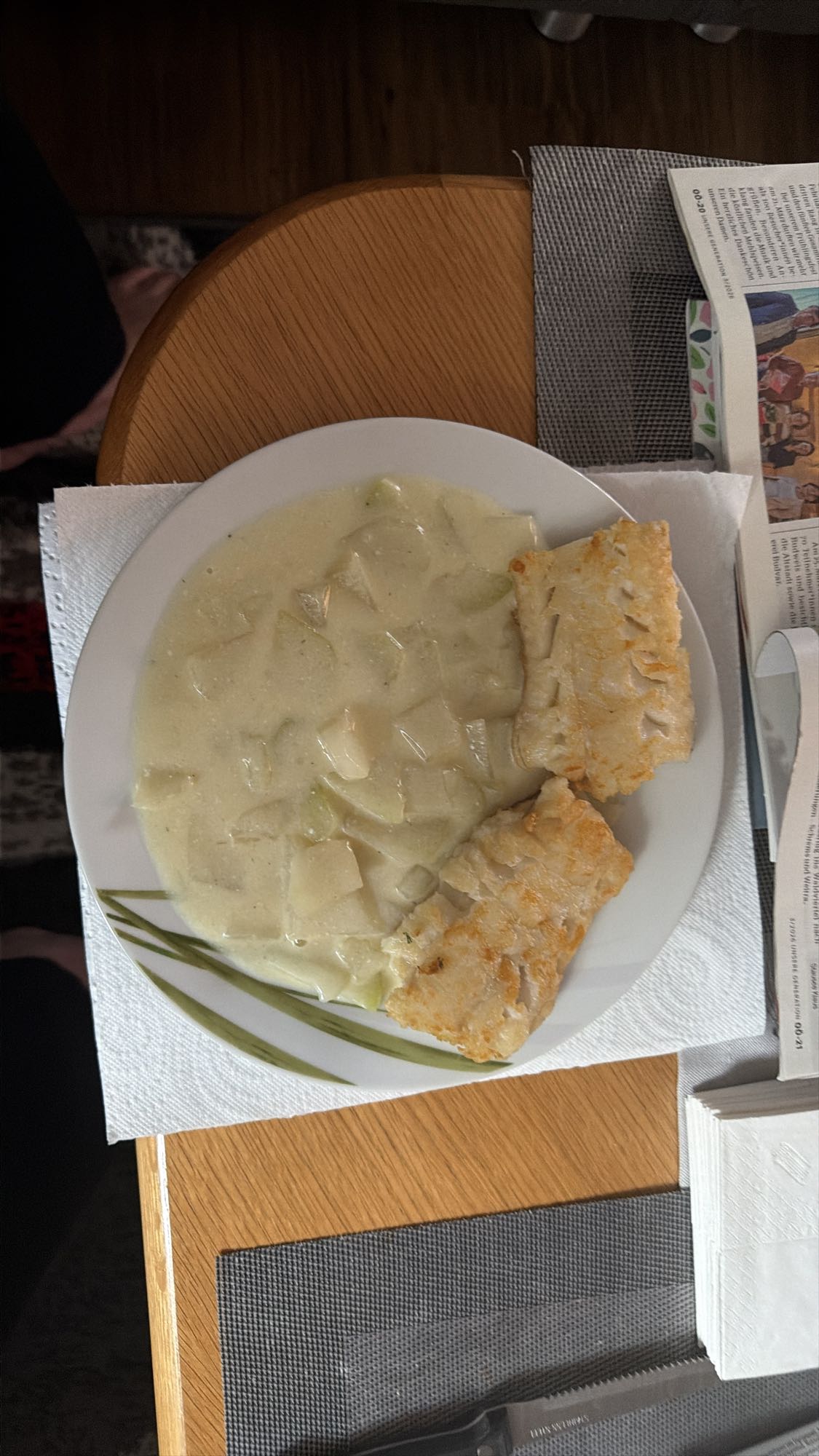 Fisch mit Rahmkohlrabi