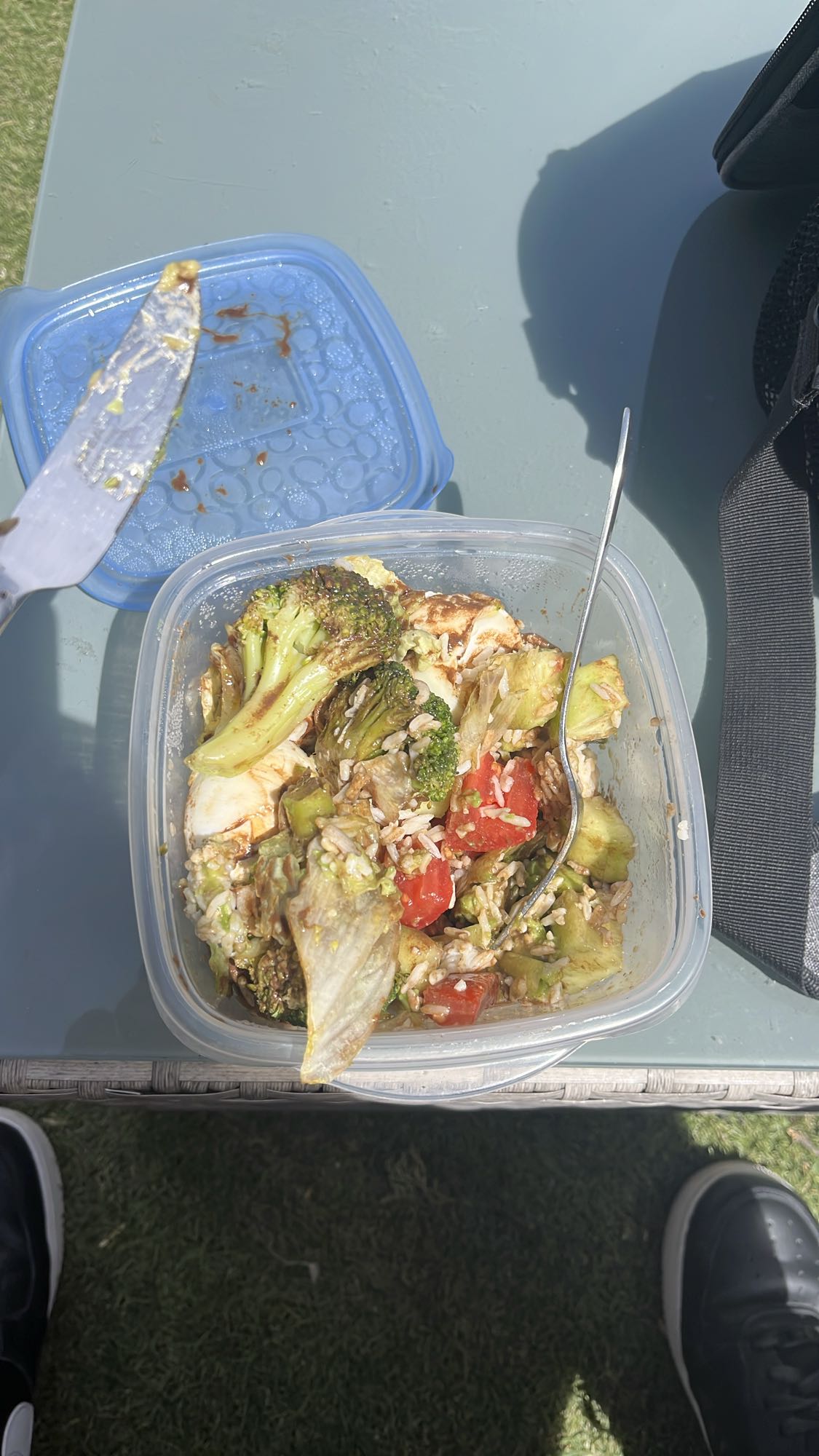 Salade riz poulet