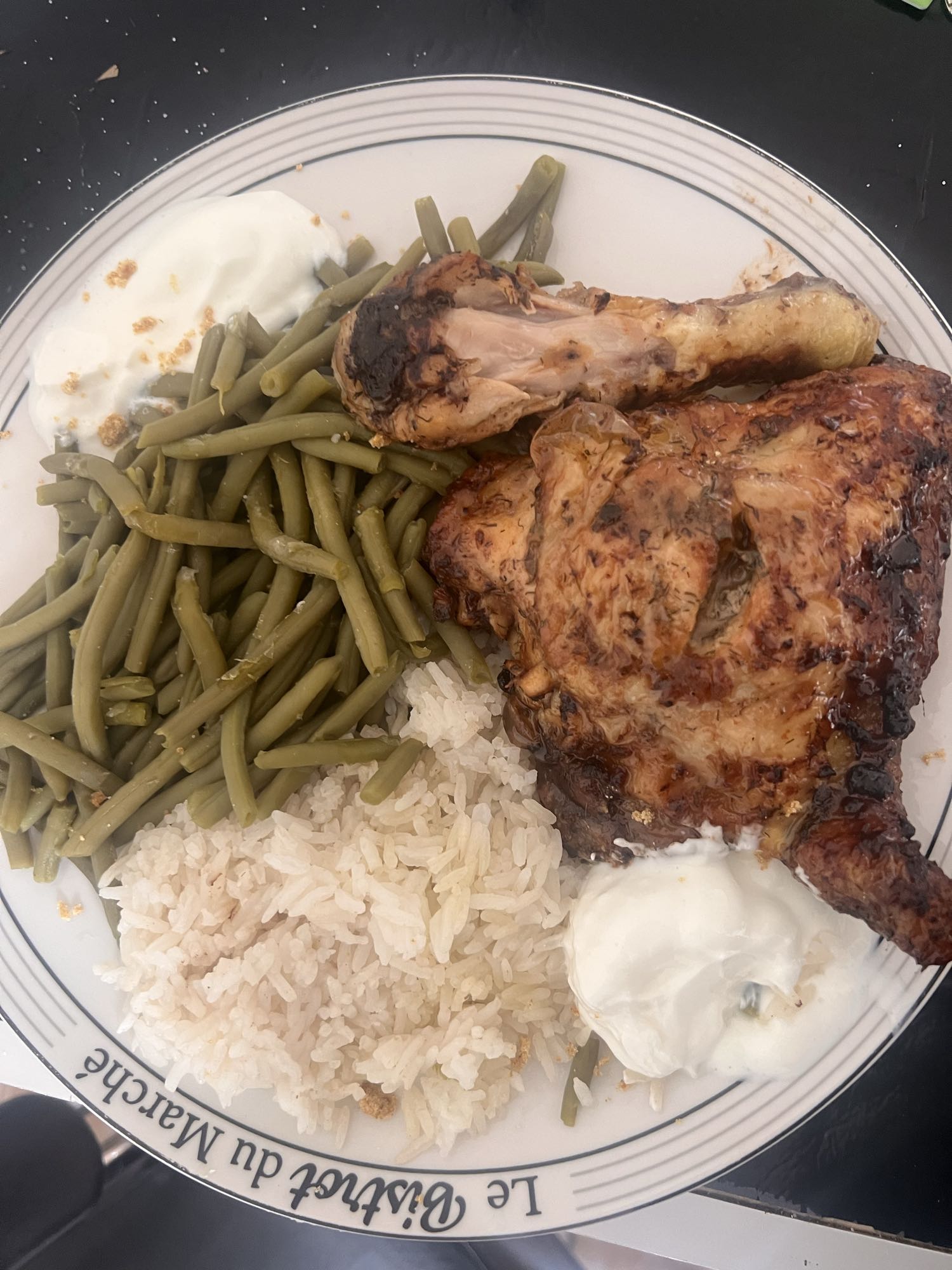Poulet riz haricots