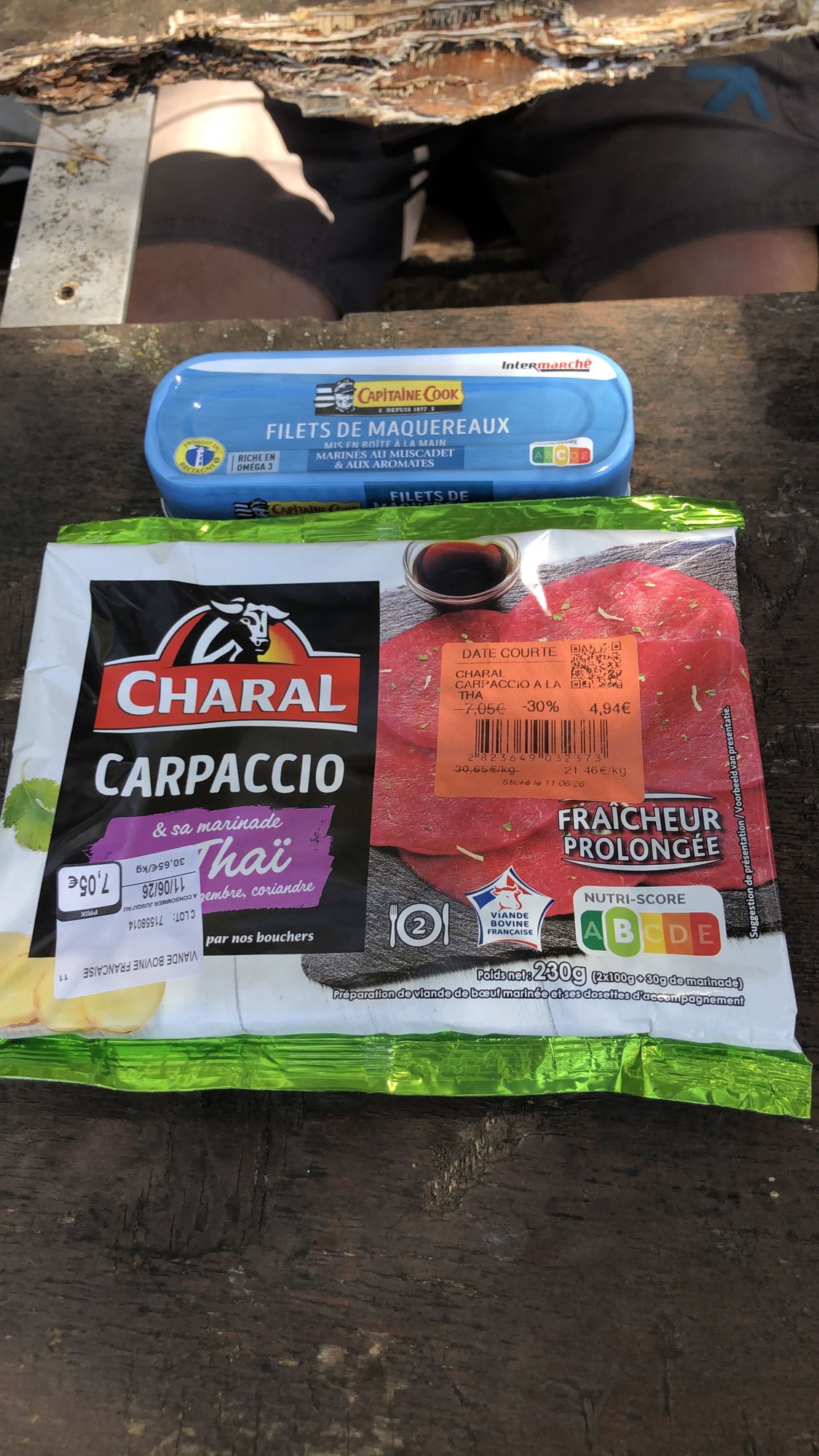 carpaccio et maquereaux