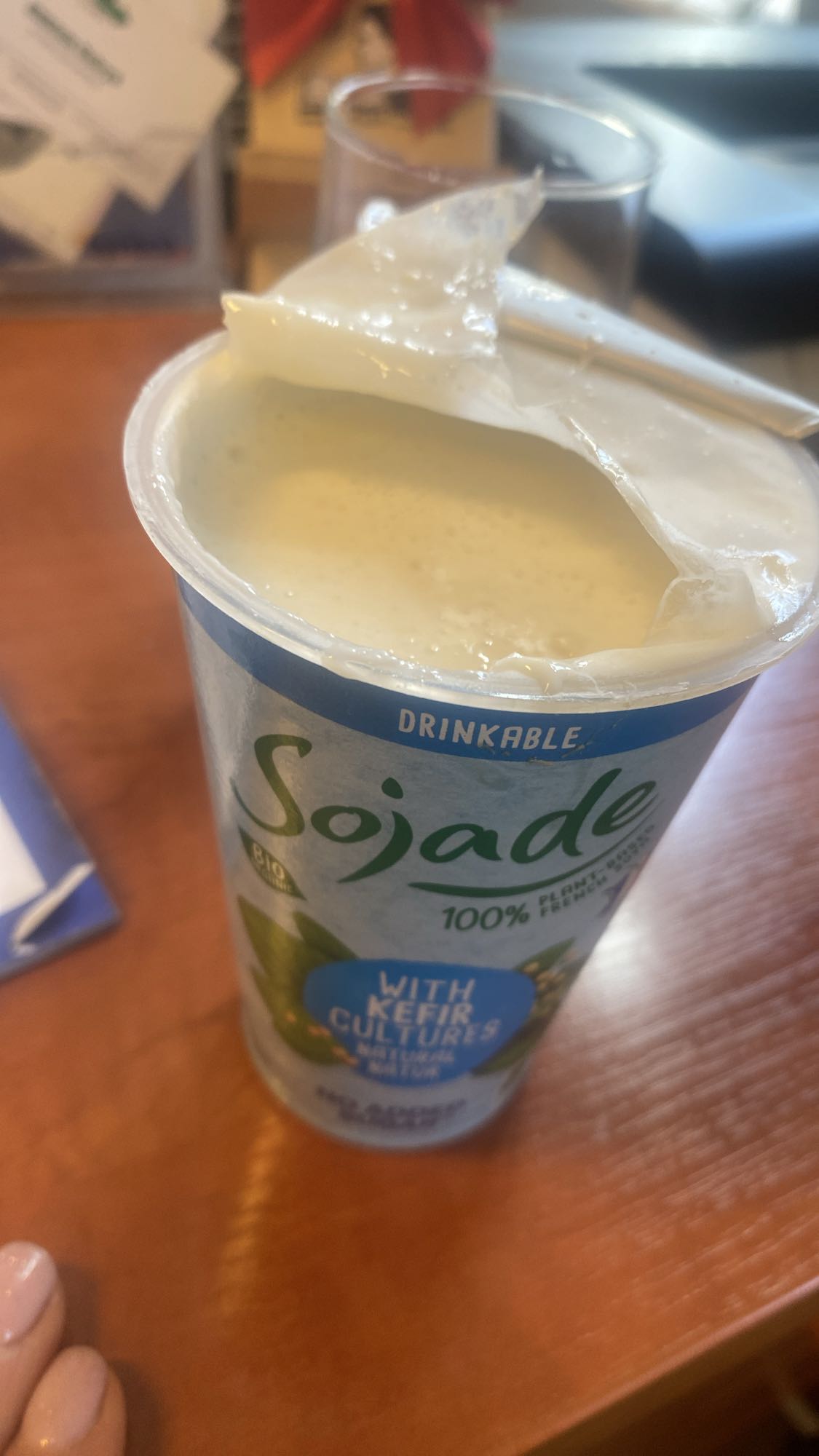 Kefir sojowy brzoskwiniowy