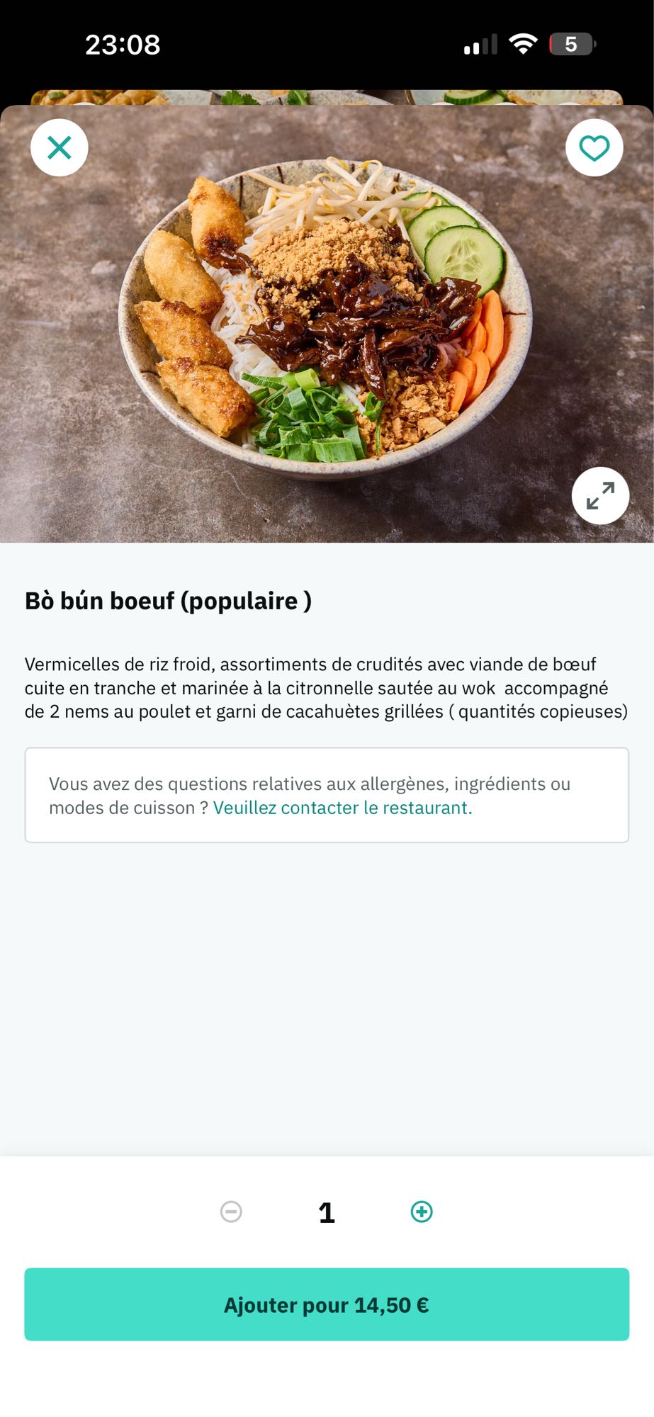 Bò bún boeuf