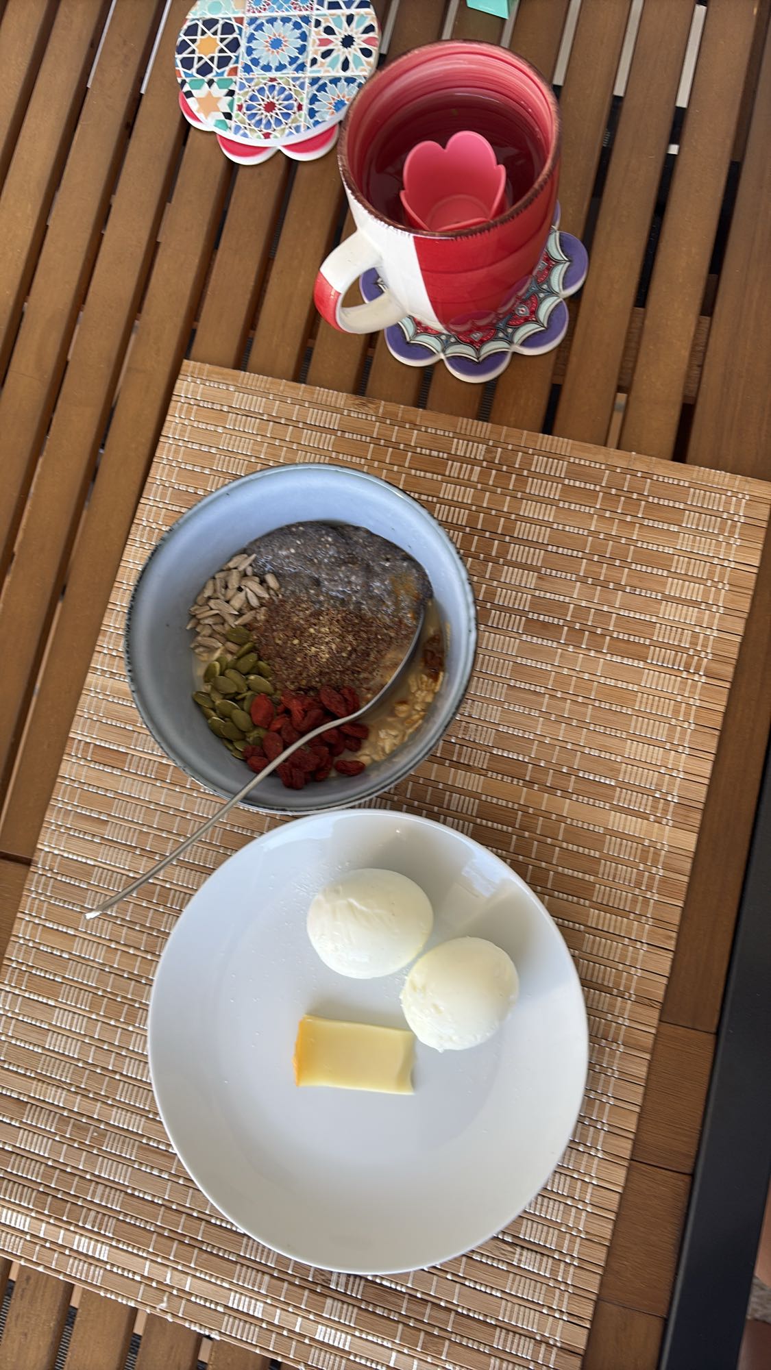 Eggs Oats Seed Bowl