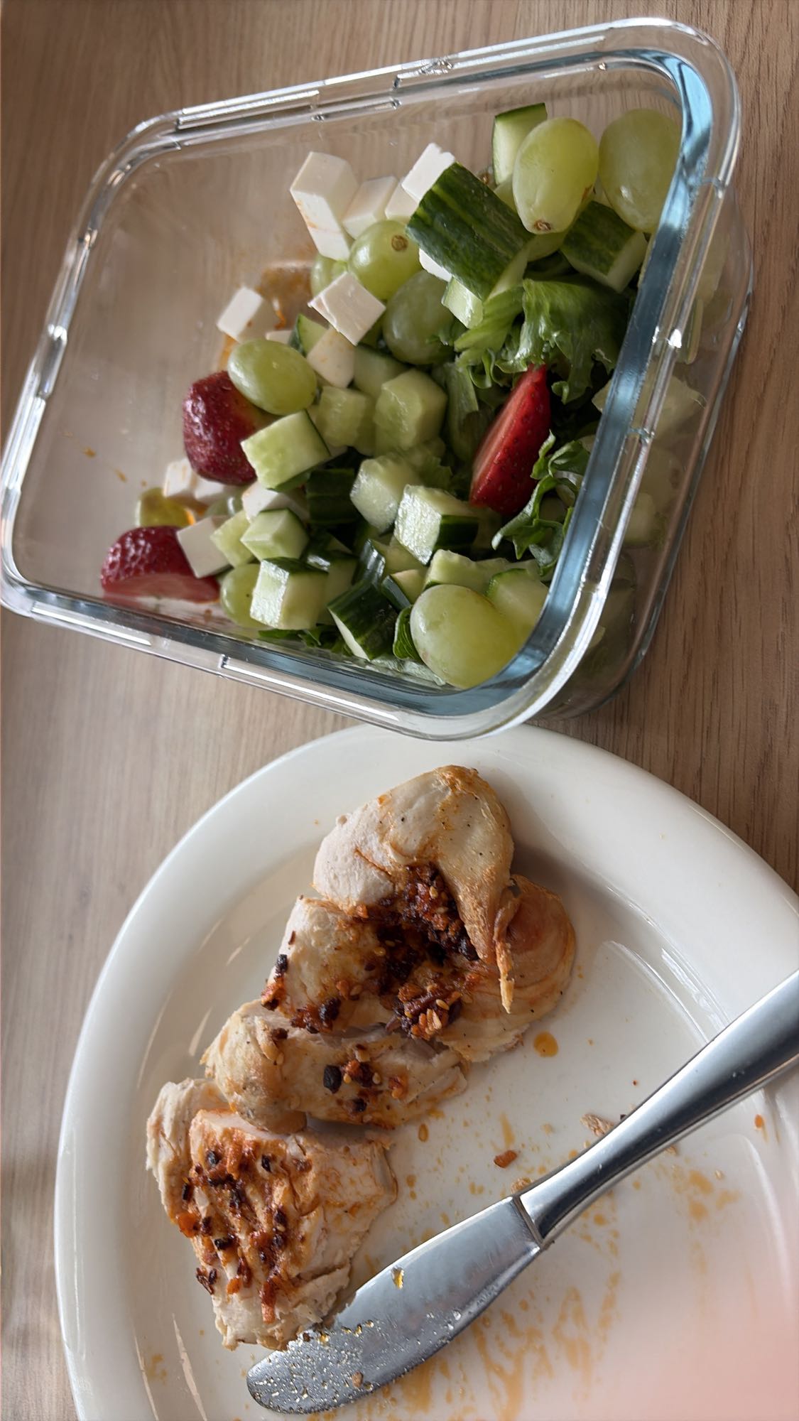 Kyckling med sallad
