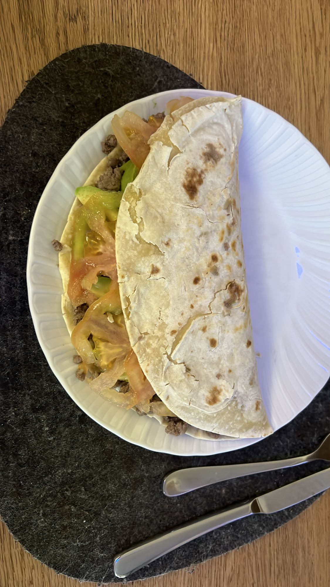 Taco con carne
