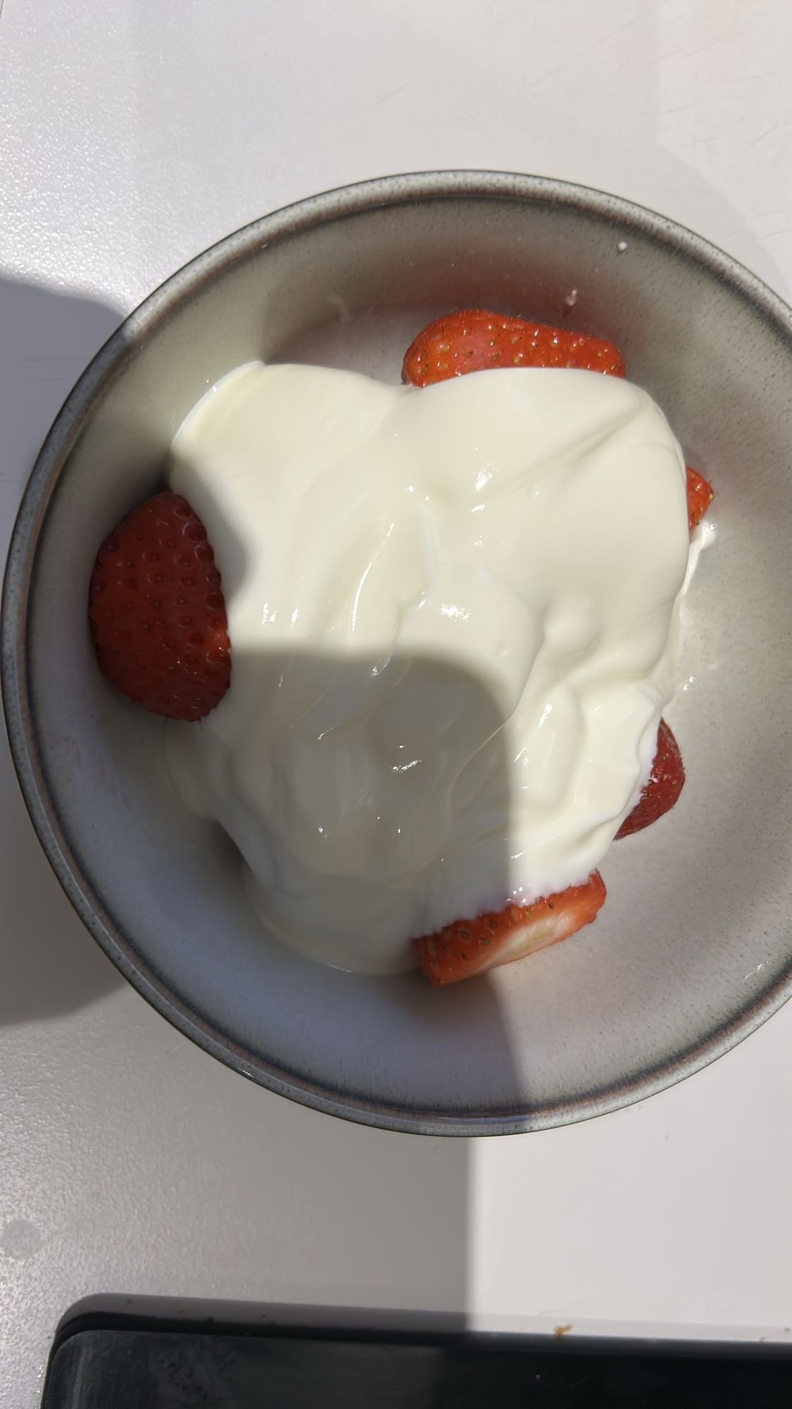 Yogurt with Strawberries