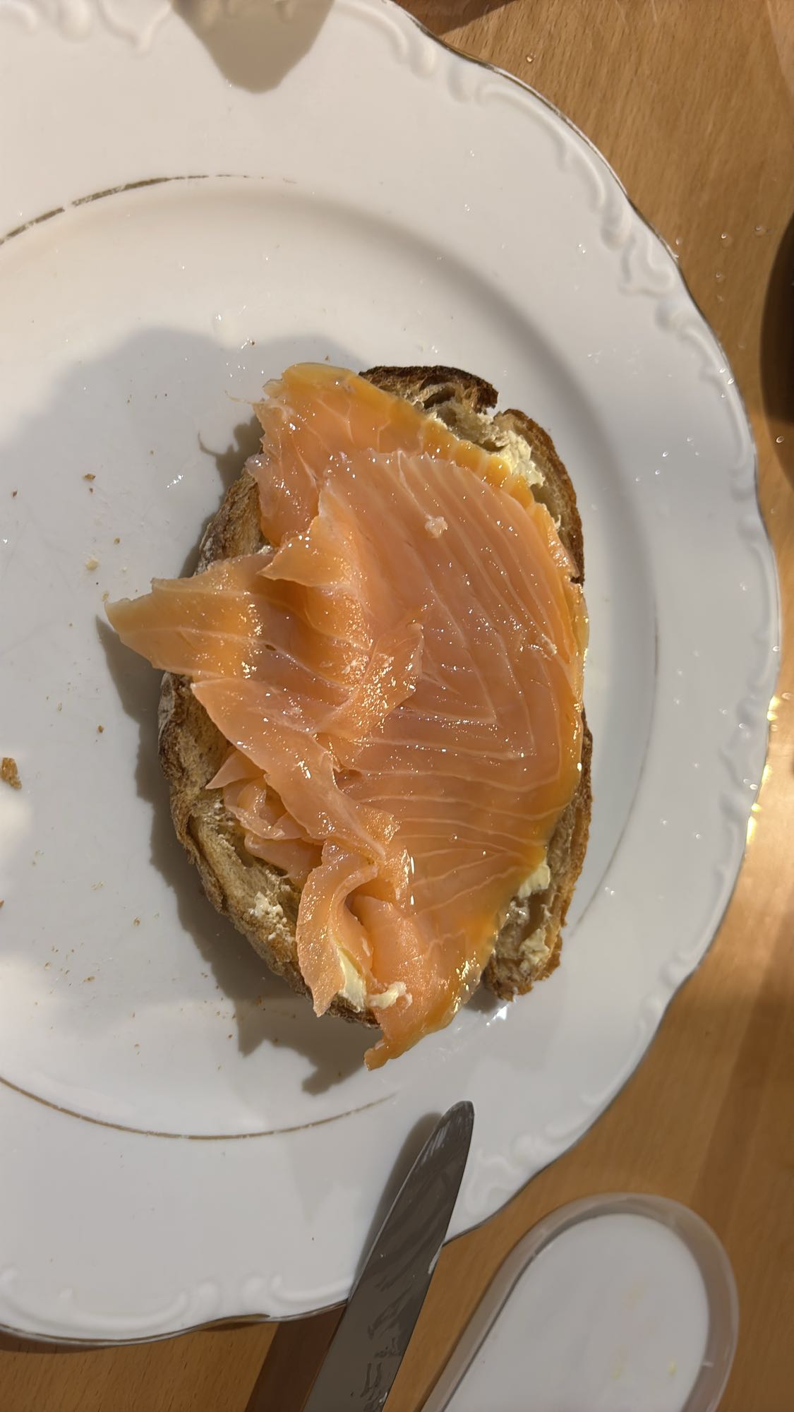 Tartine au saumon