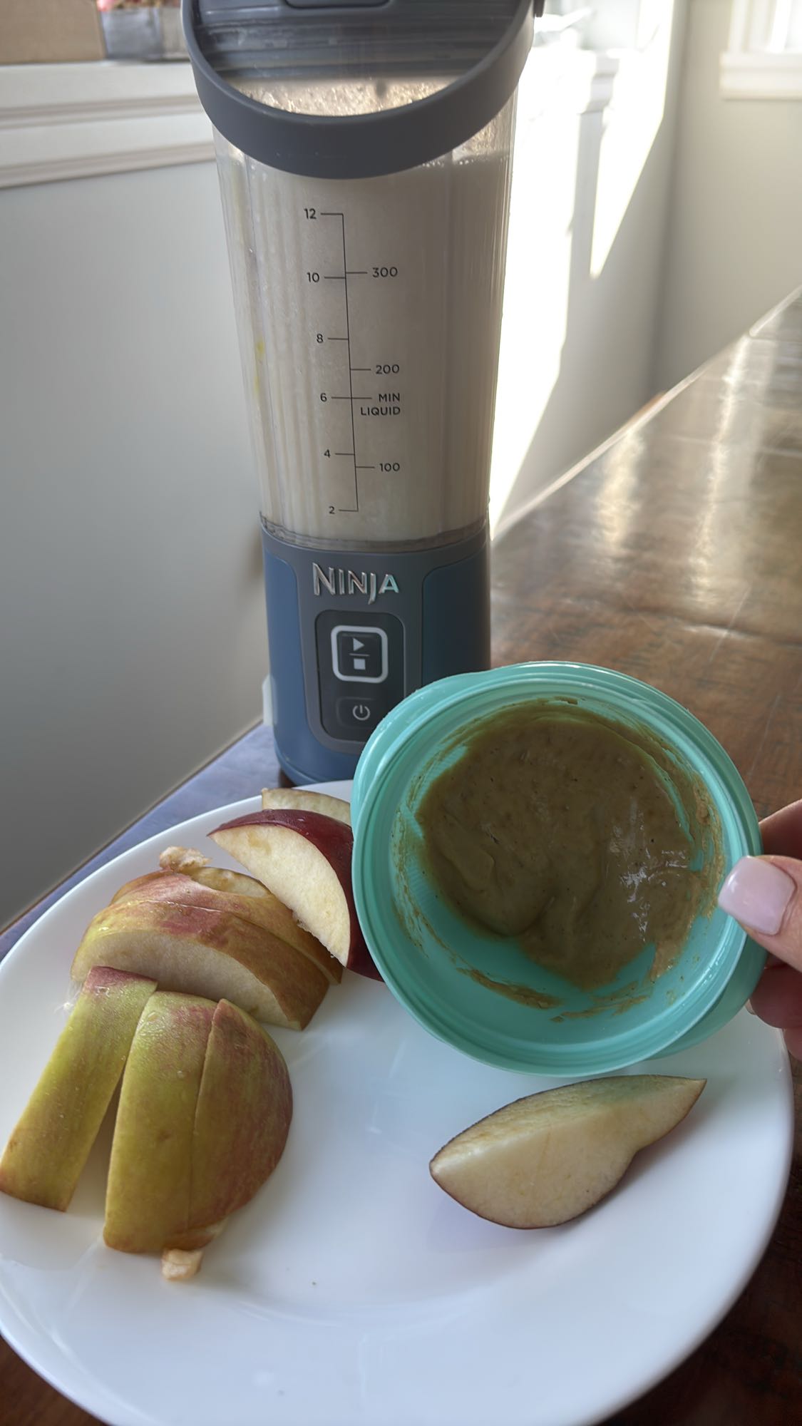 Smoothie pomme et dip