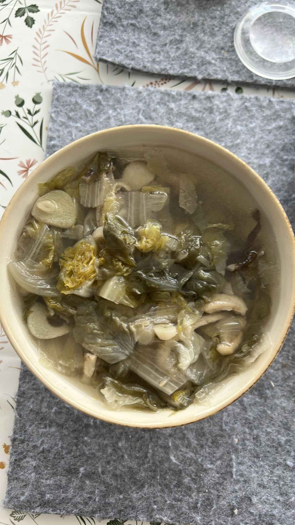 sopa de col china