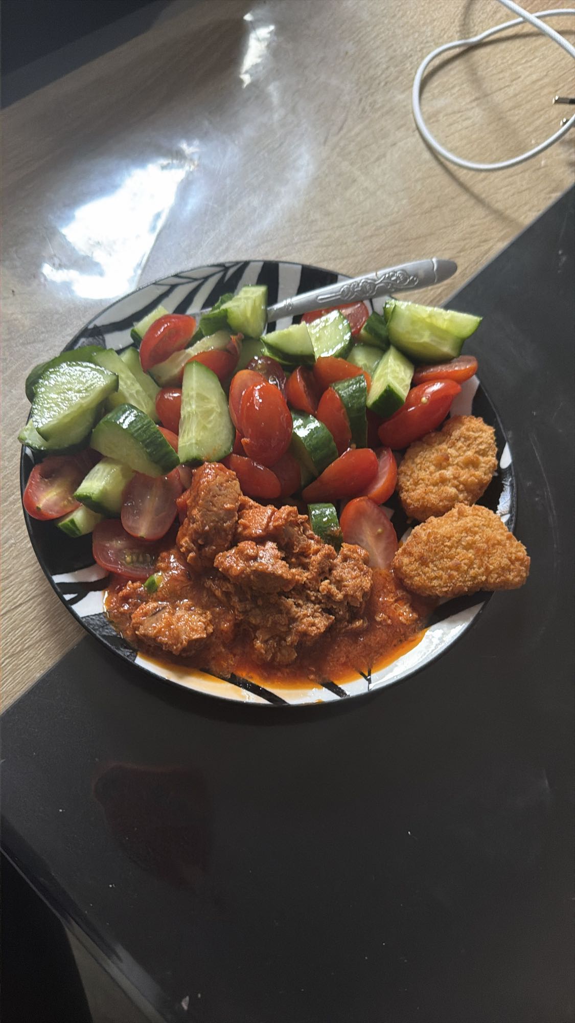 Salata cu carne si pane