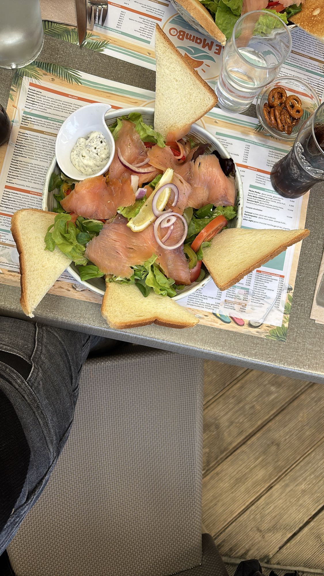 Salade au saumon fumé