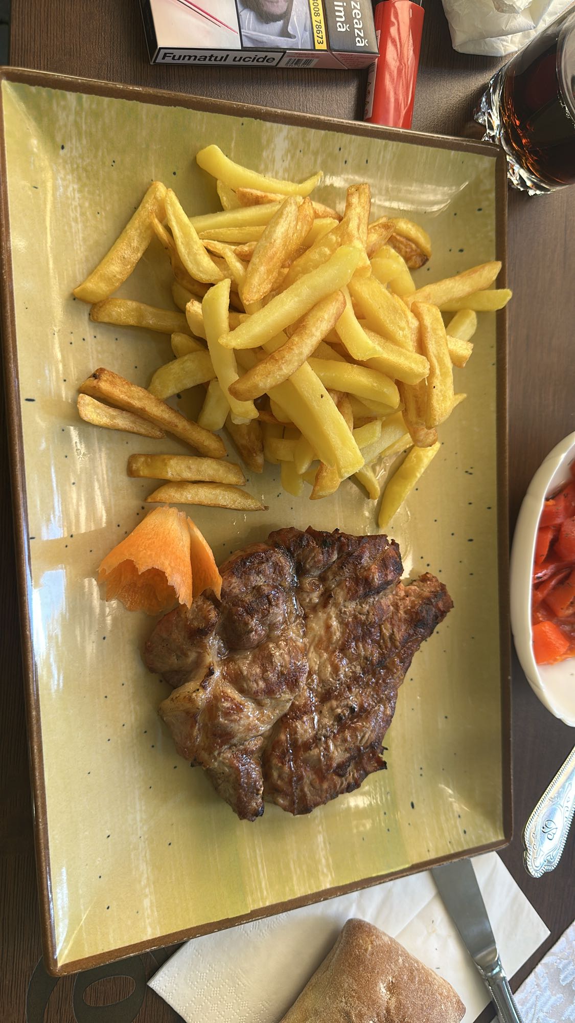 Pork Steak and Fries