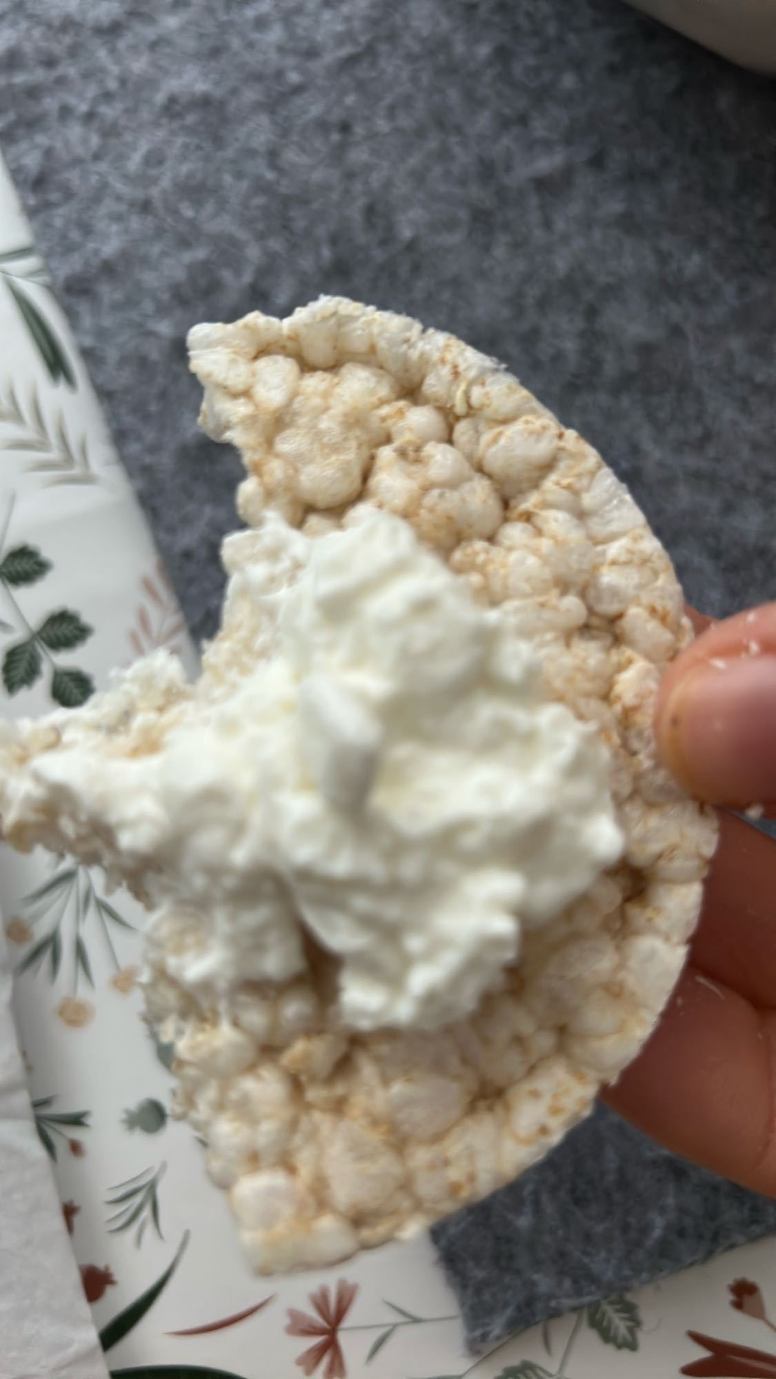 torta de arroz con requesón