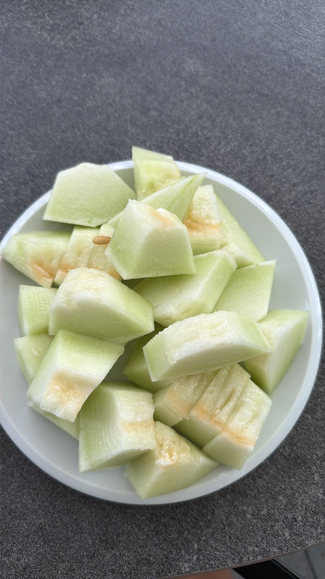 Honigmelonenstücke