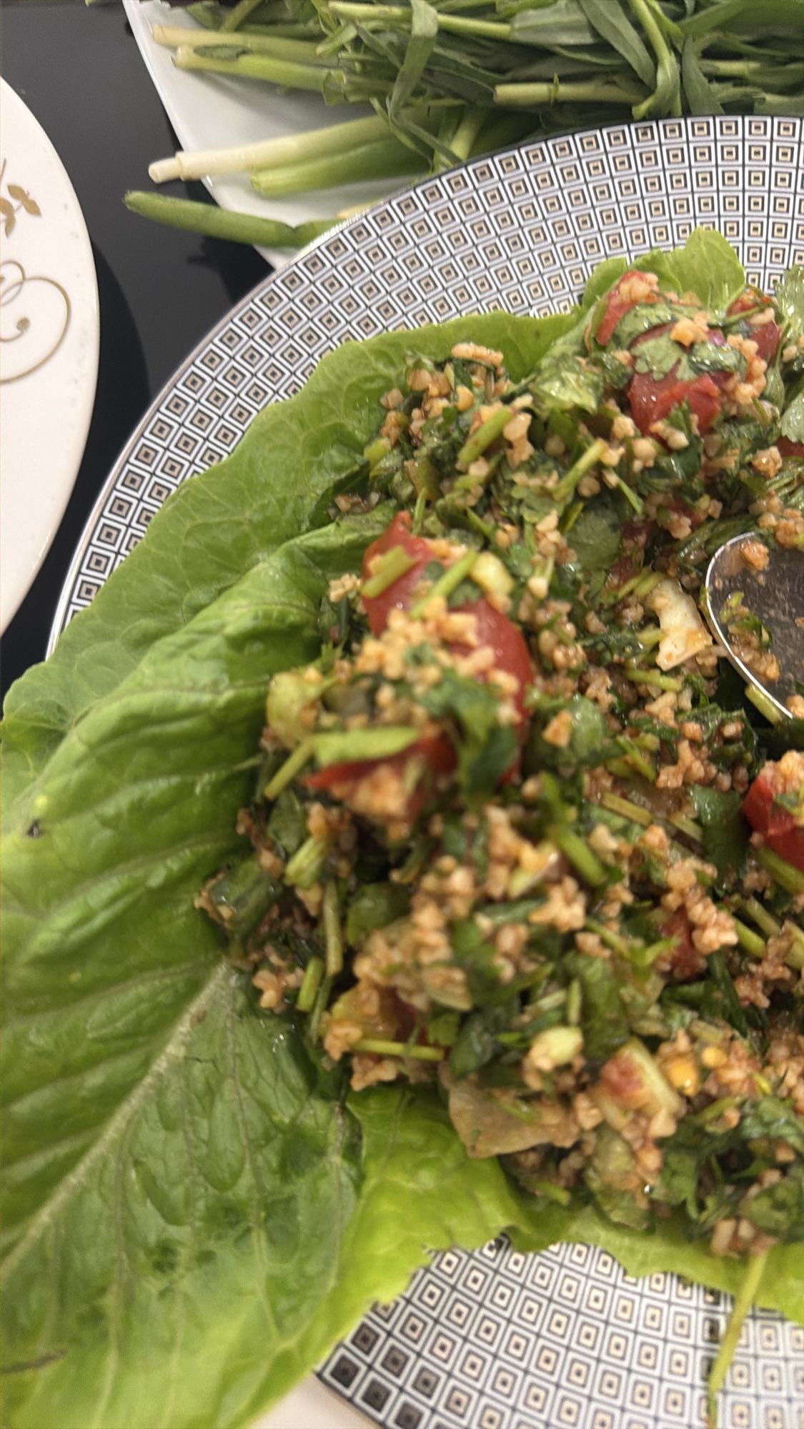 Herb Bulgur Lettuce Wrap