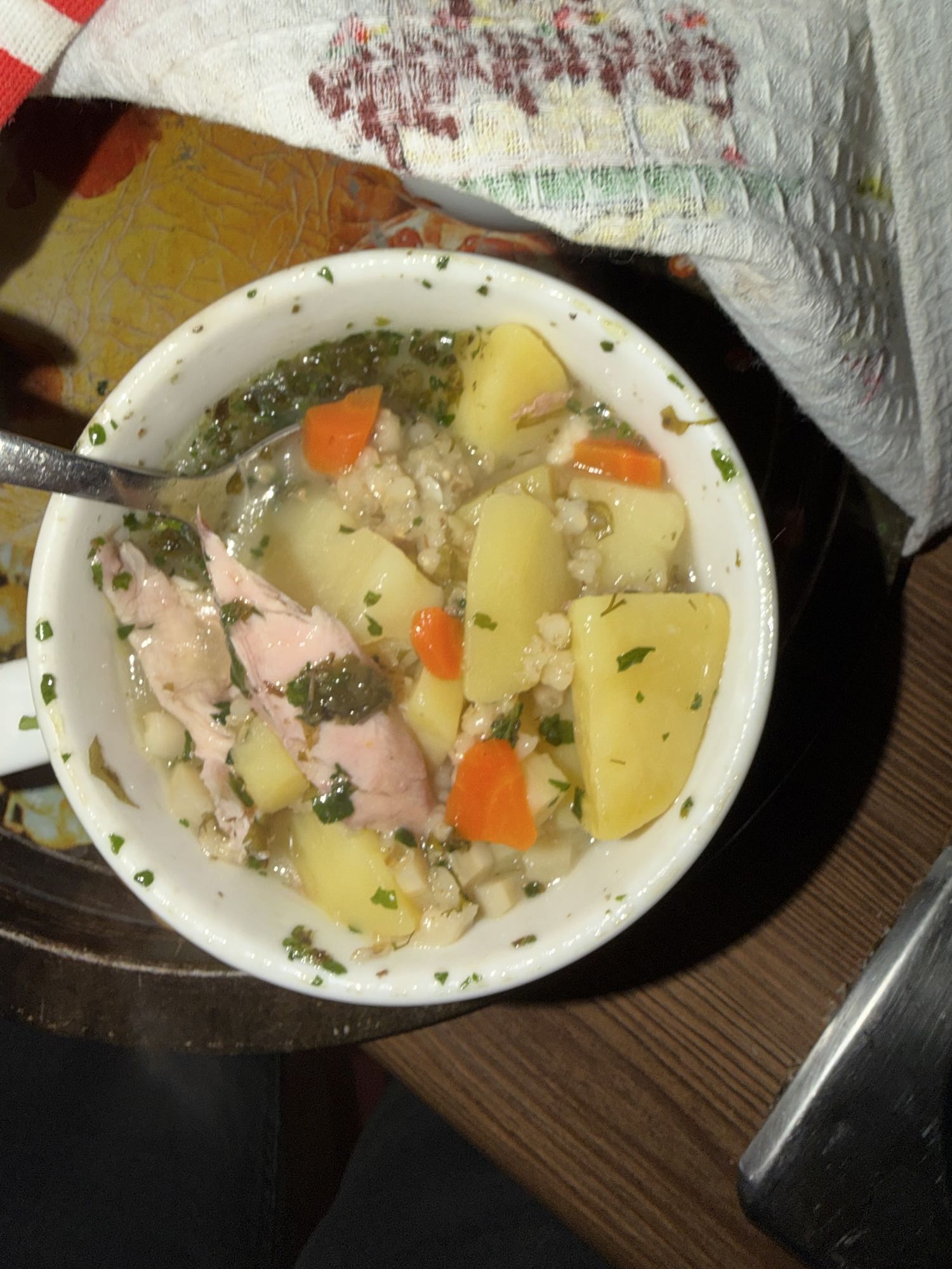 Zupa rybna z ziemniakami