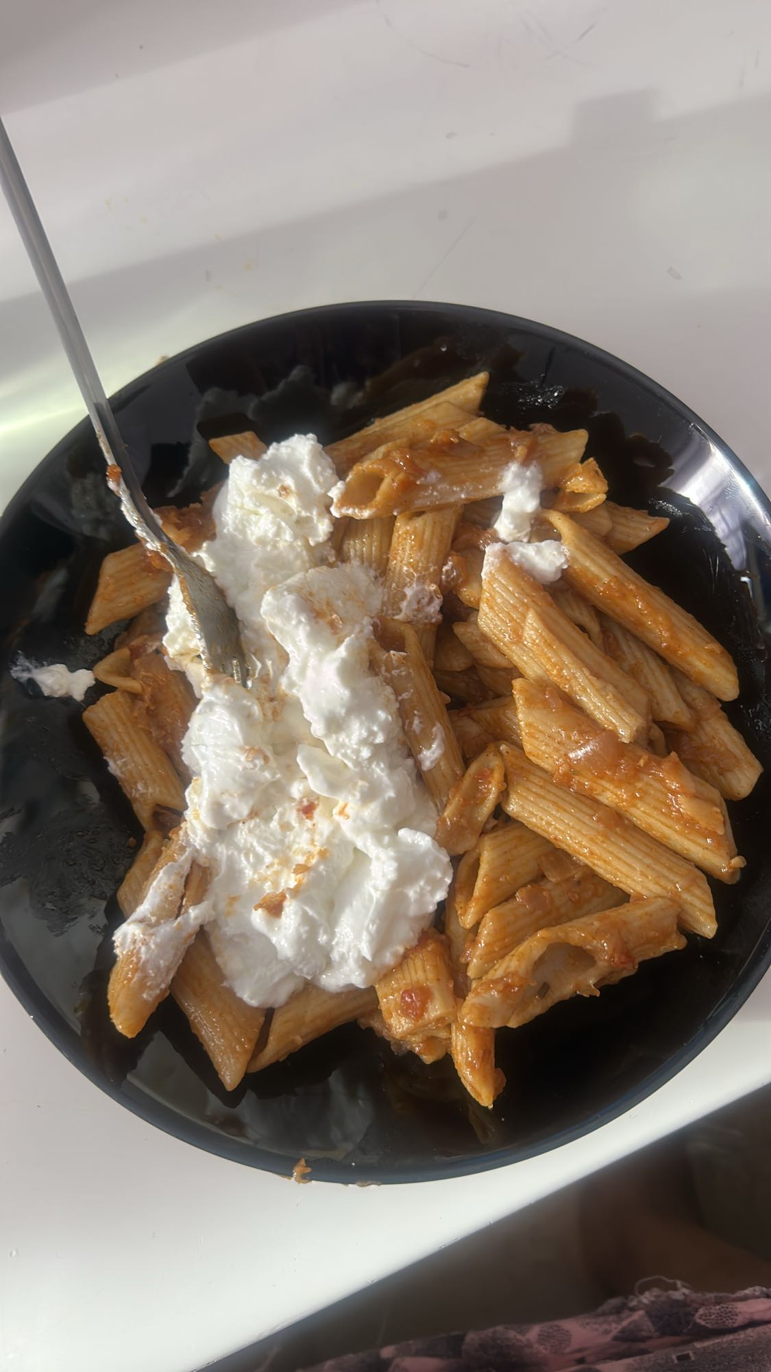 Penne mit Burrata