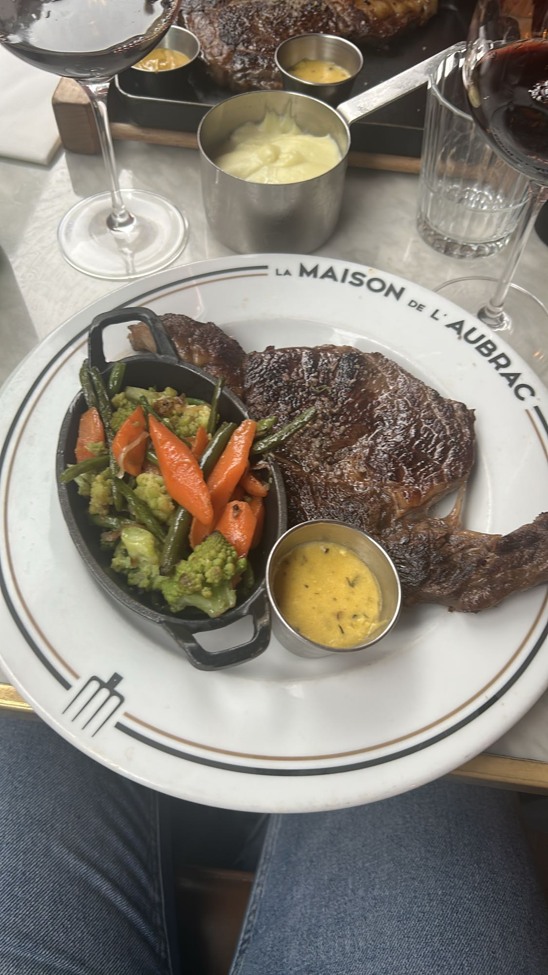Côte de bœuf légumes