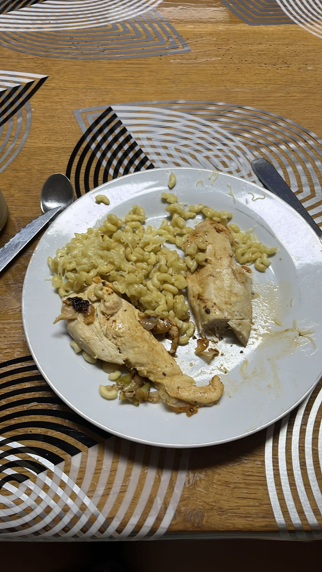 Poulet et pâtes