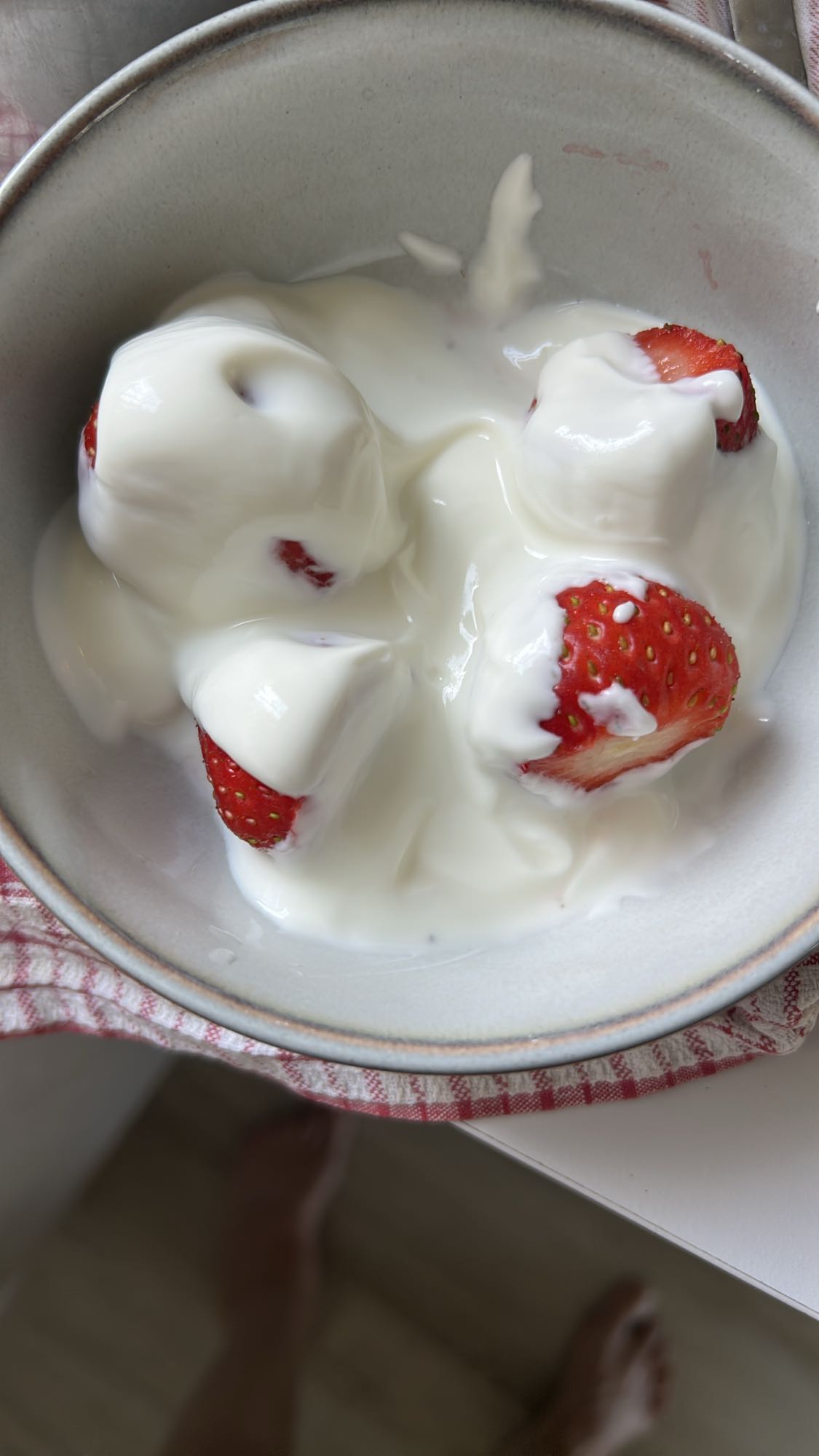 Yogurt with Strawberries