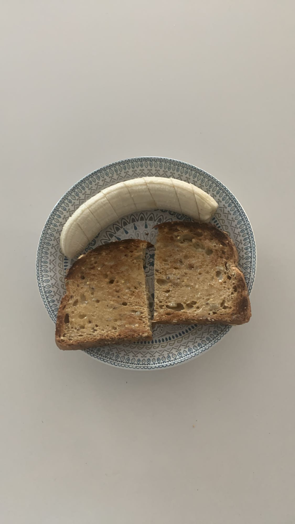 Toast et banane