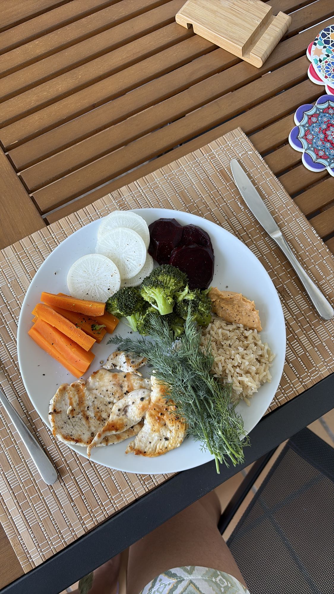 Chicken Veg Rice Plate