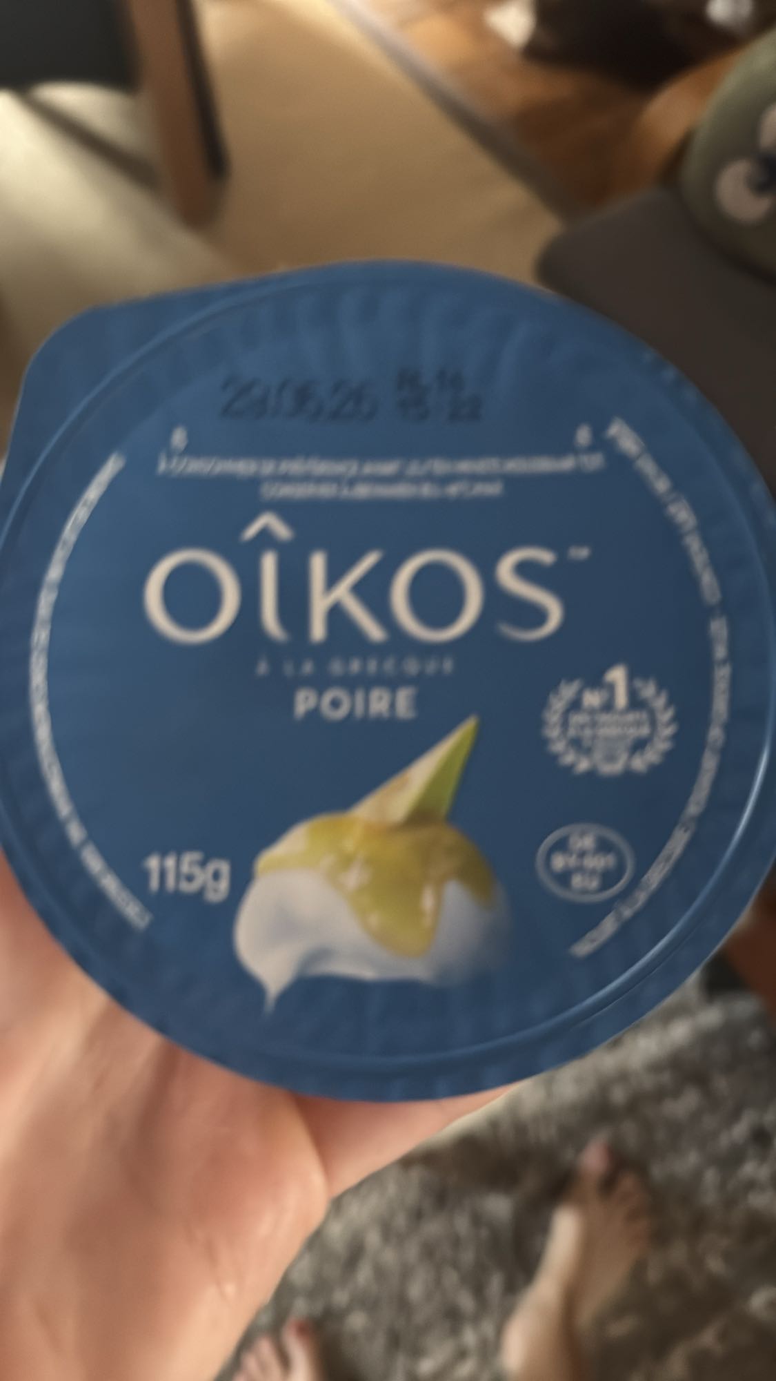 Griekse yoghurt peer