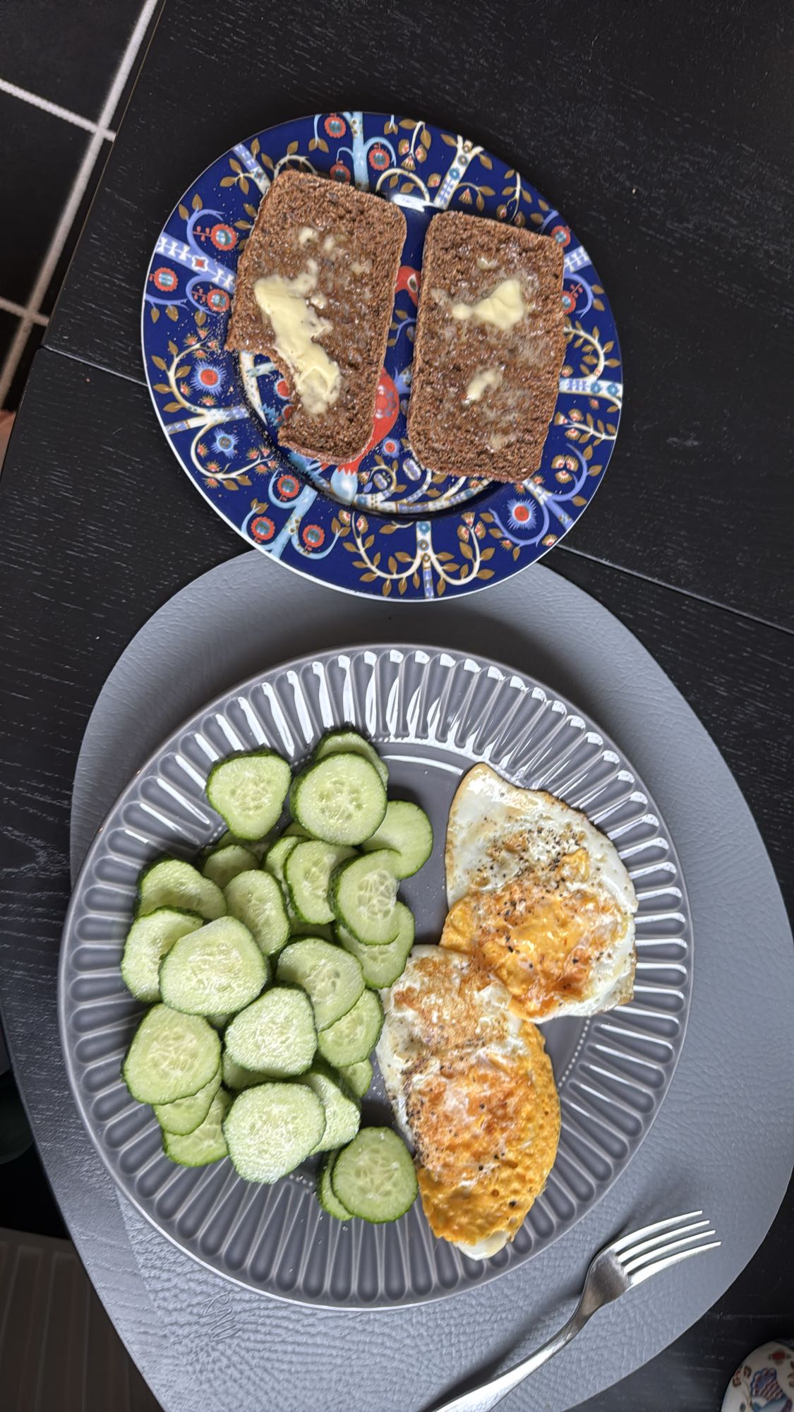 Eggs Rye Bread Cucumber