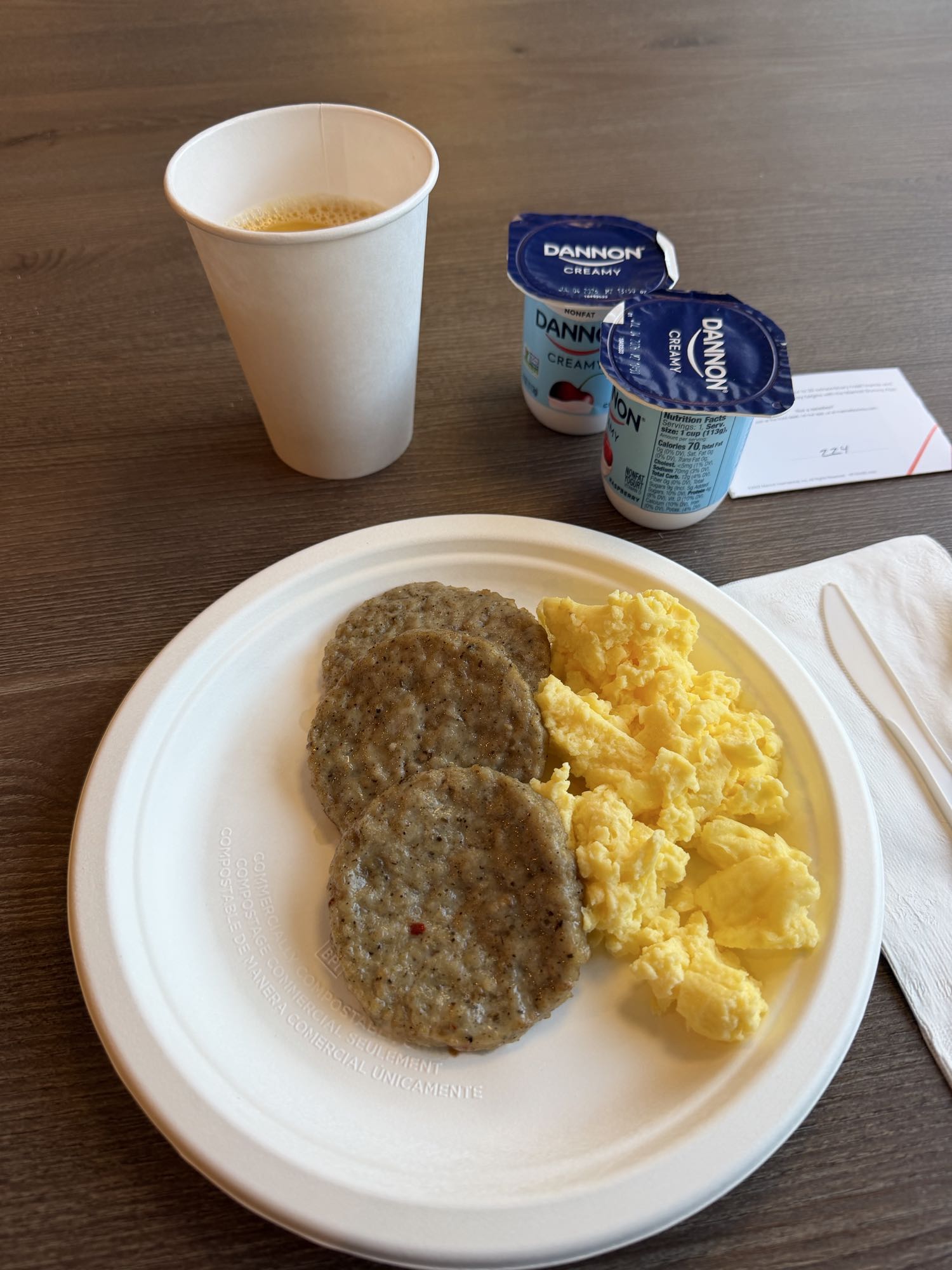 Colazione con salsiccia