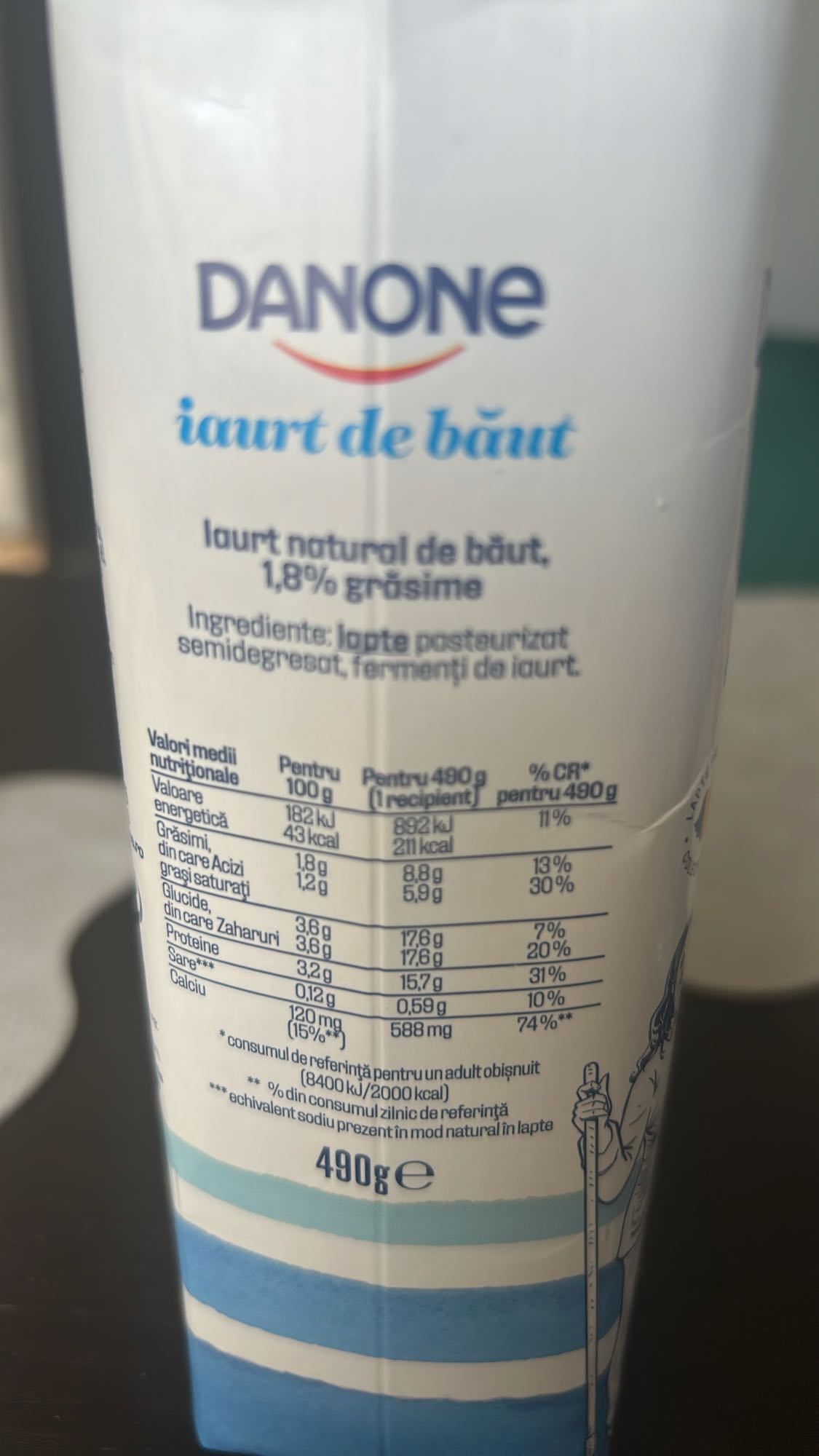 iaurt de băut natural