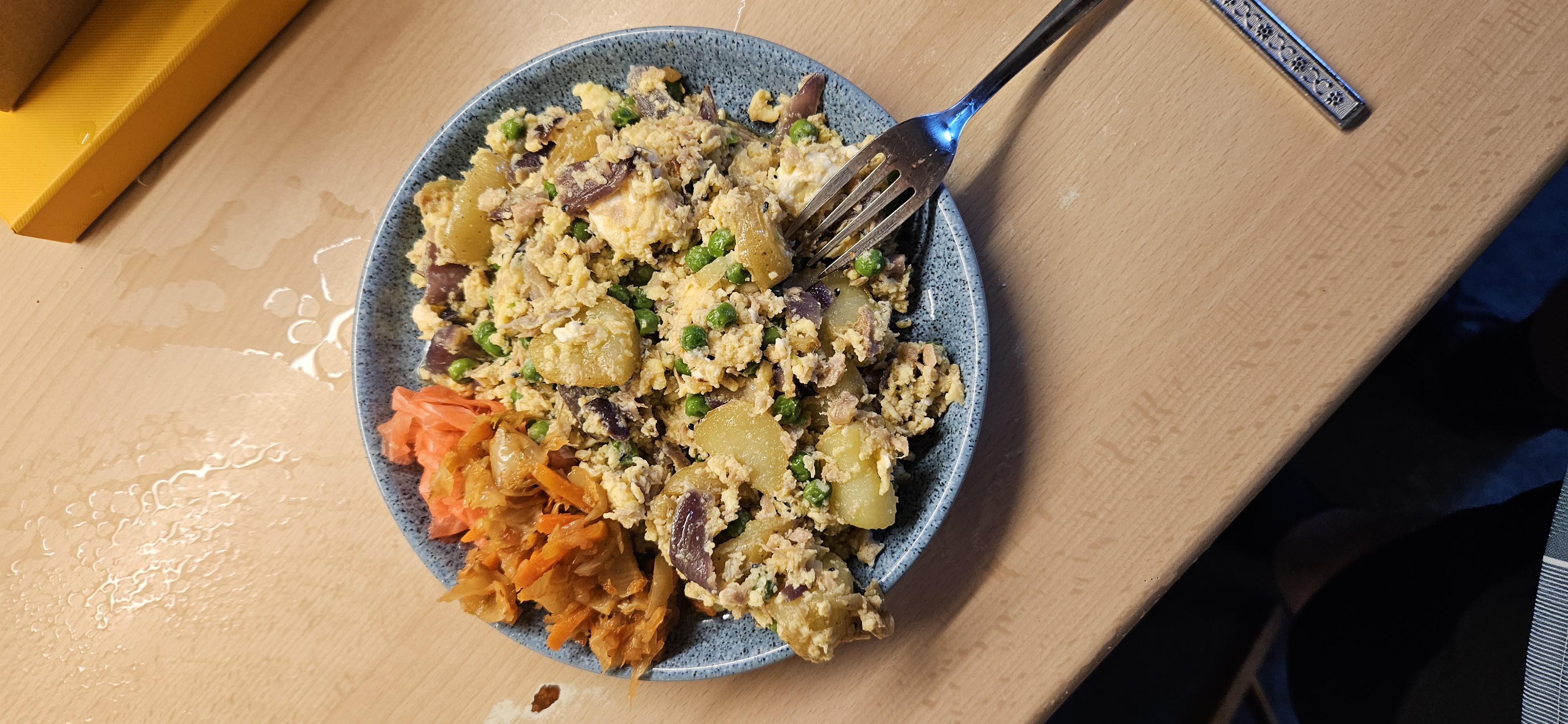 Egg Potato Tuna Plate