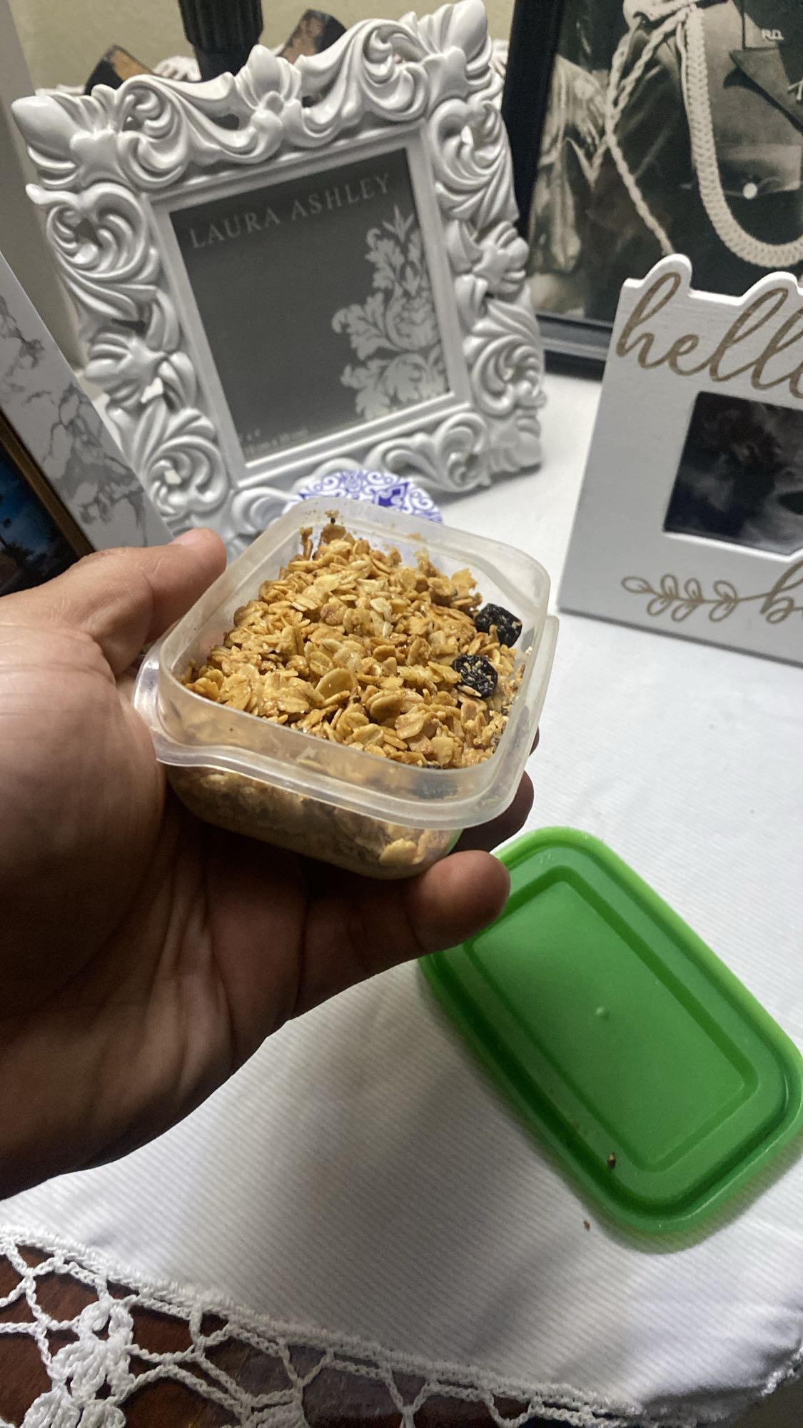 granola con pasas