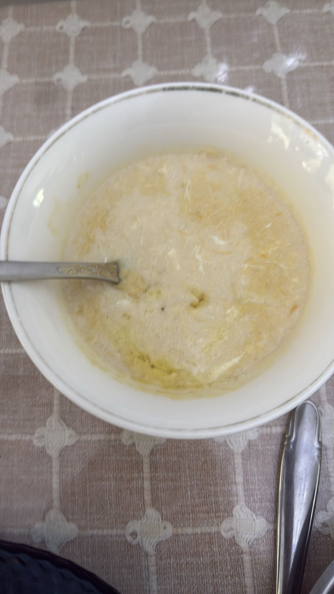 Молочная болтушка с яйцом