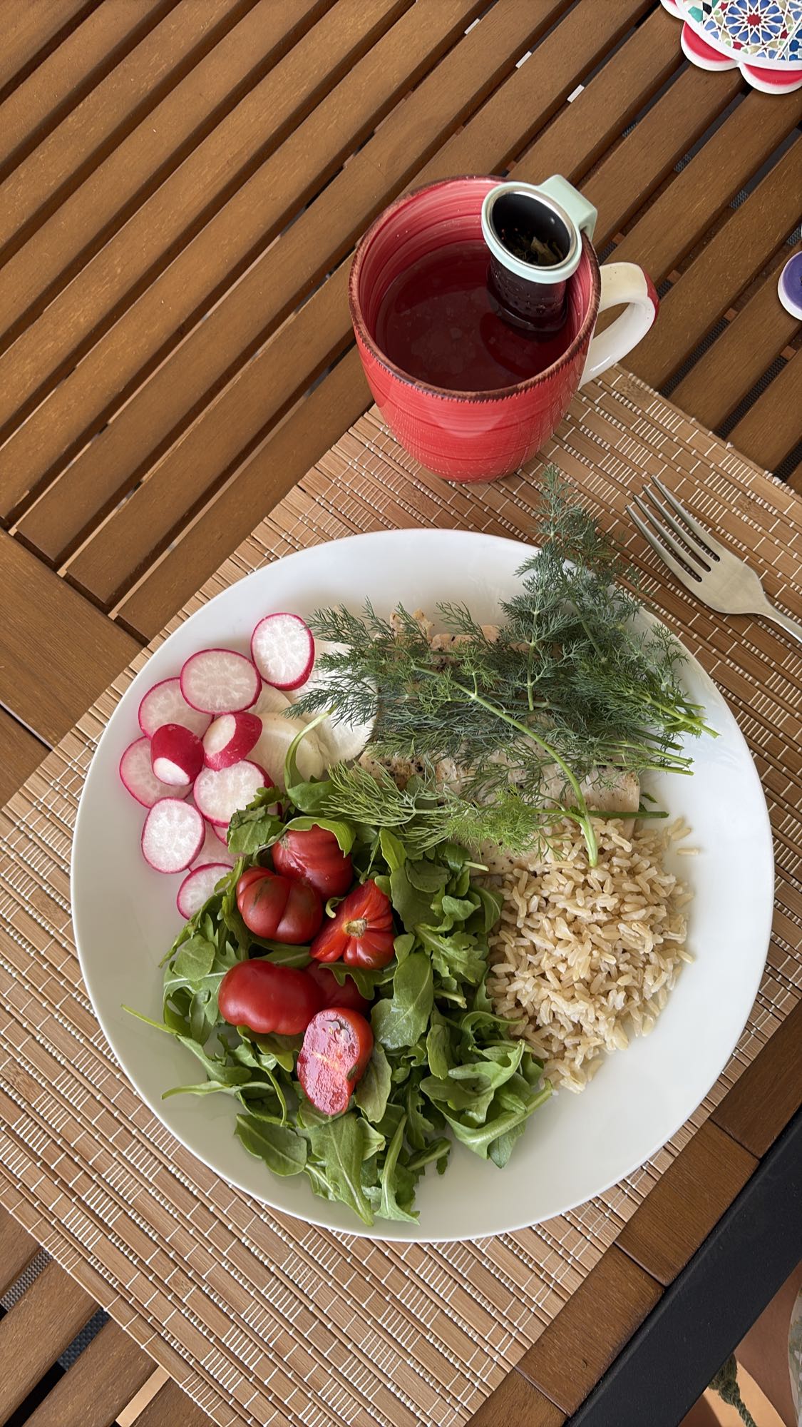 Chicken Rice Salad Plate