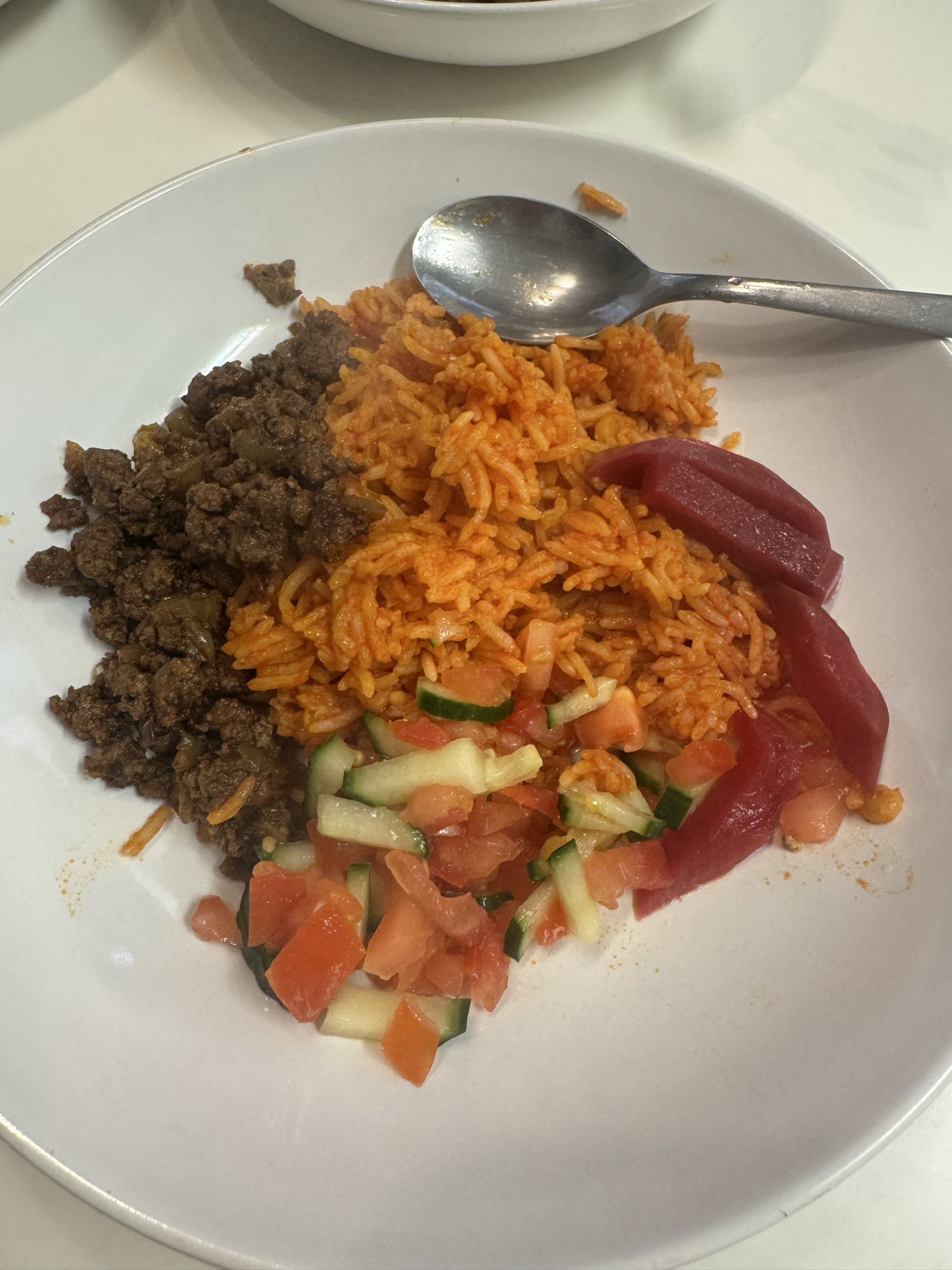 Kryddigt ris med köttfärs