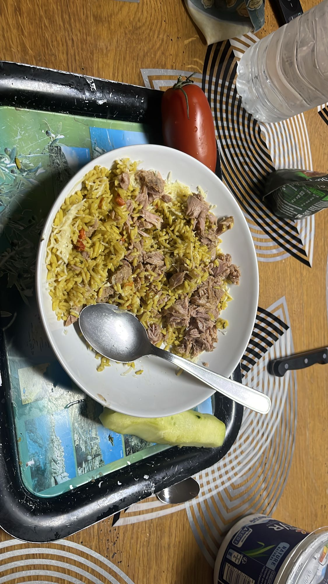 Riz au thon et légumes