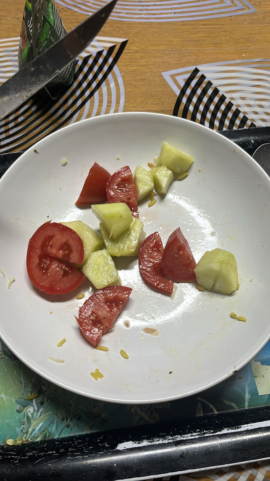 Salade tomate concombre