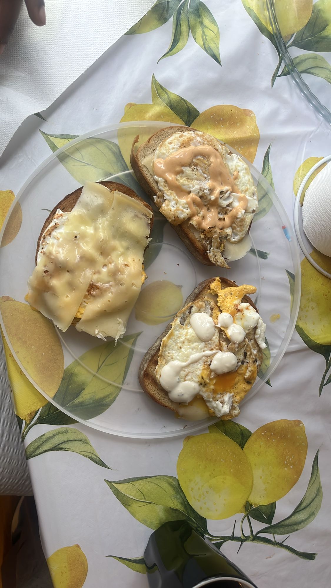 Egg Cheese Toasts