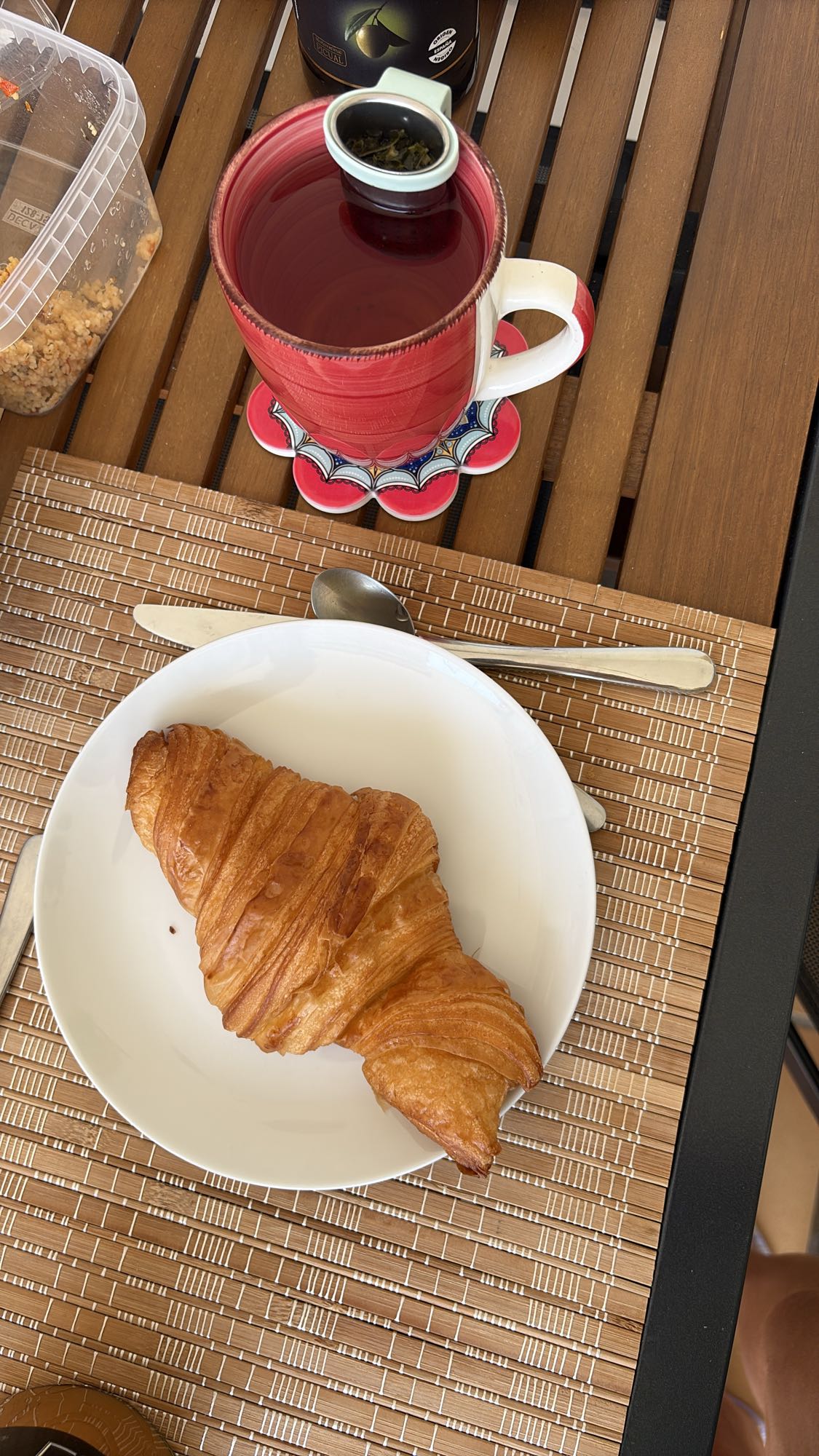 Croissant and Tea