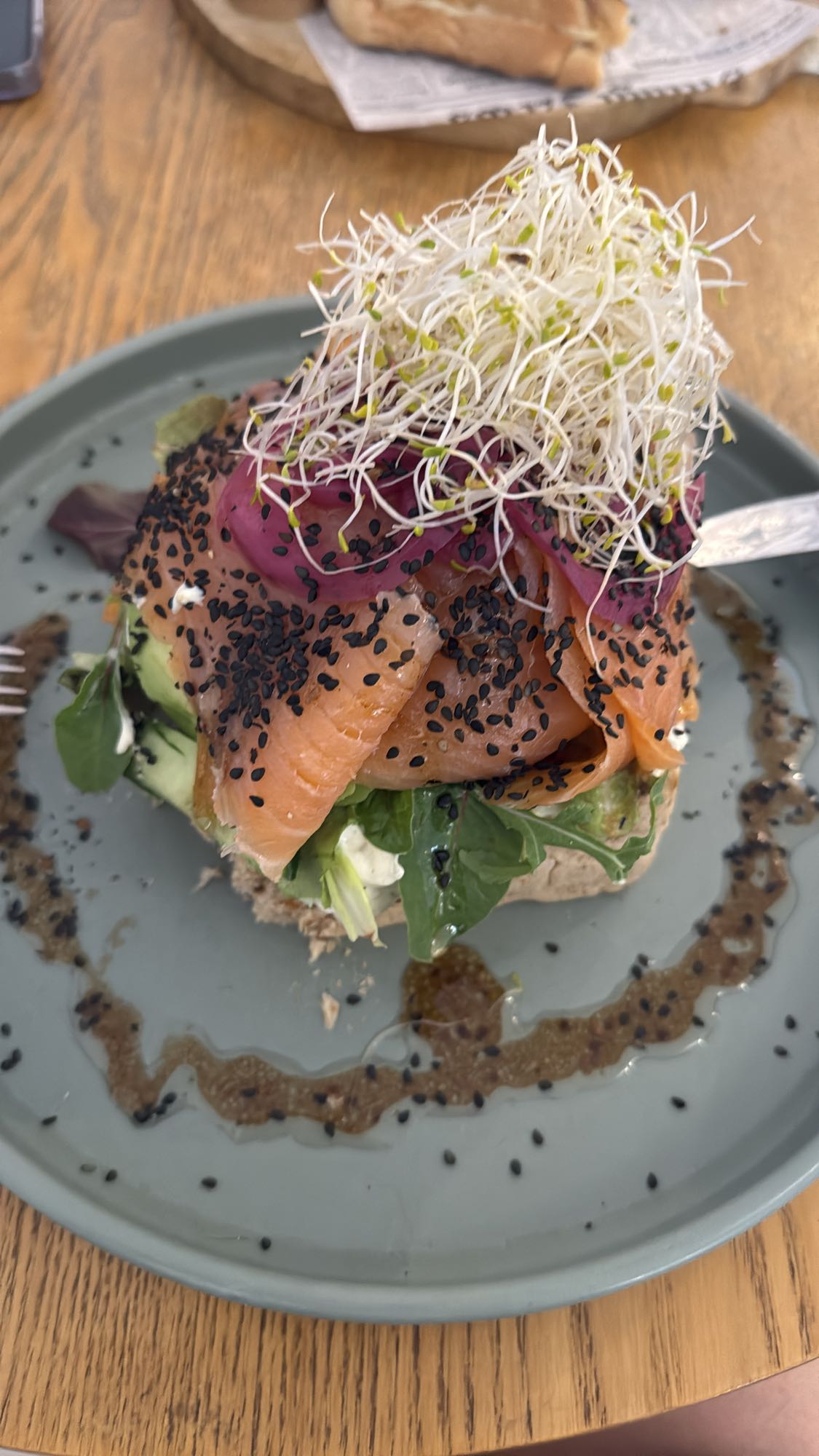 Zalmtoast met avocado