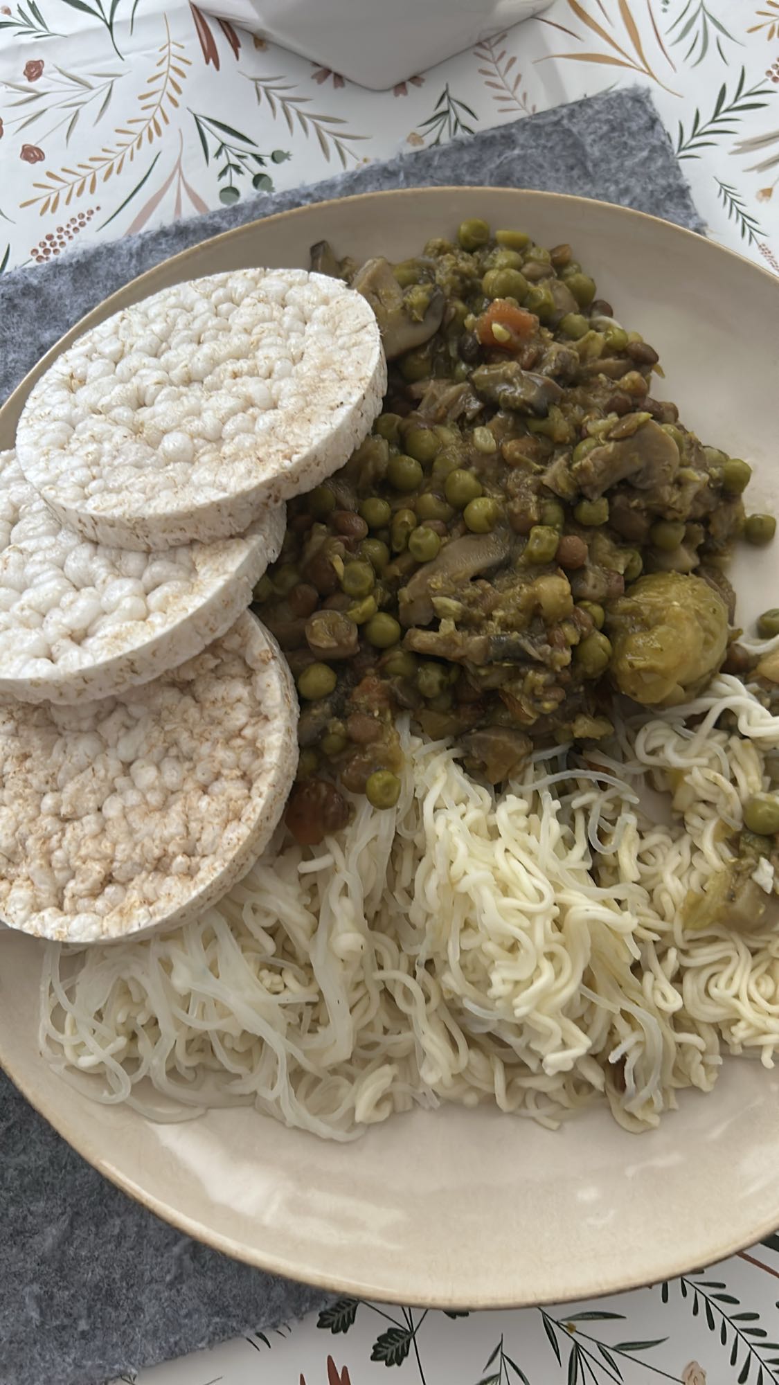 fideos con verduras