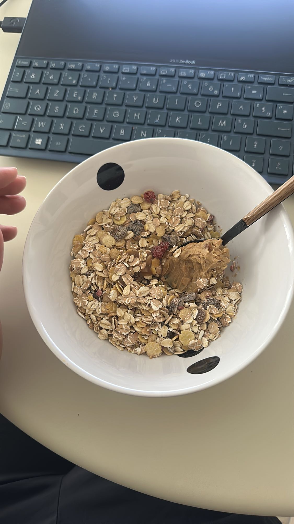 Muesli au beurre de cacahuète