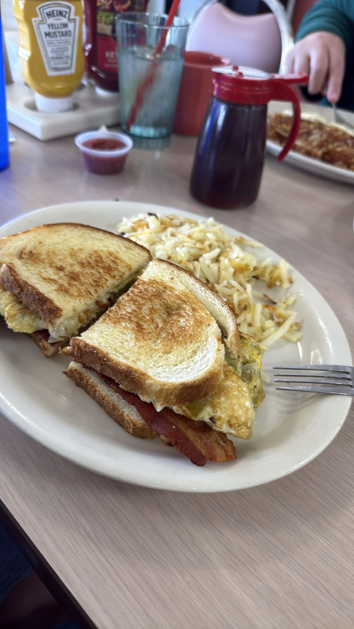 Bacon Egg Toast Plate